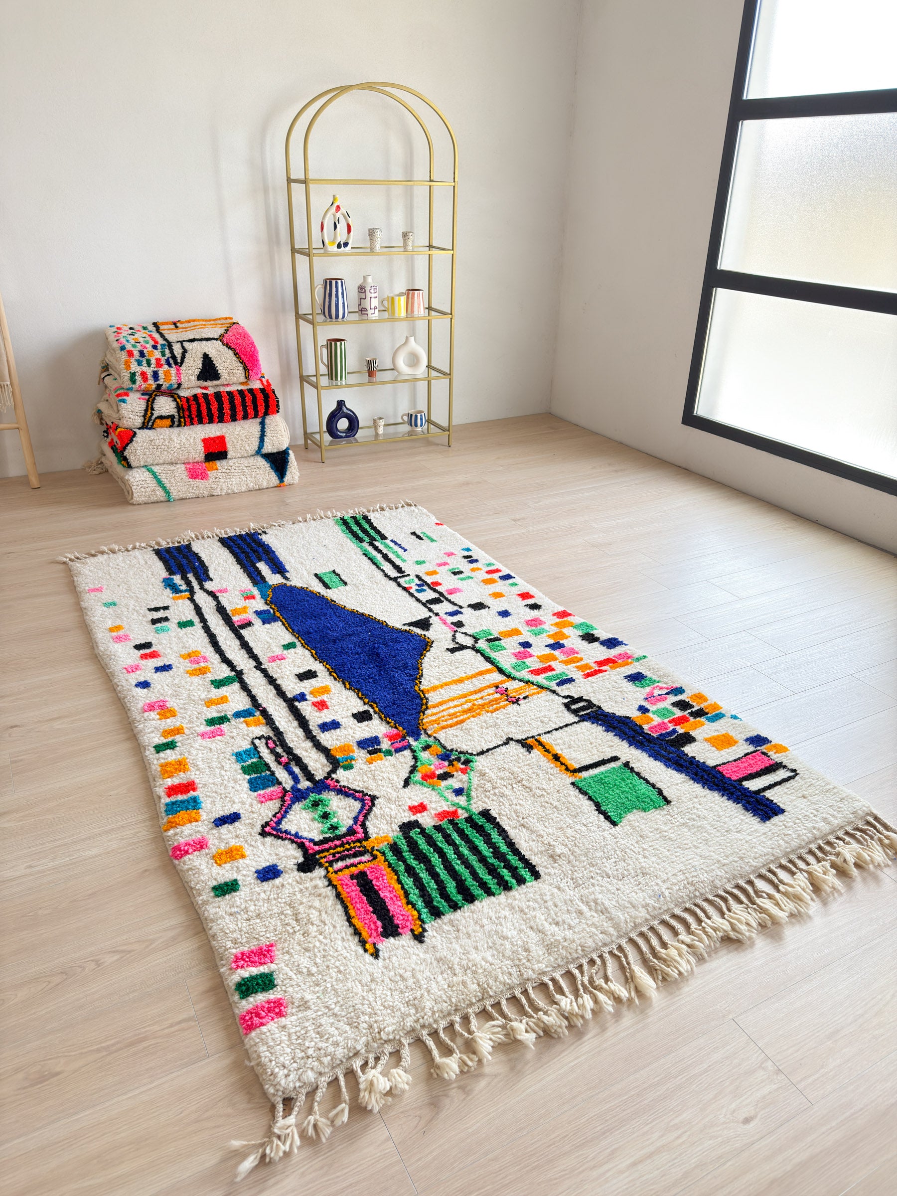 Colorful Berber rug 158 x 270 cm - n°1790