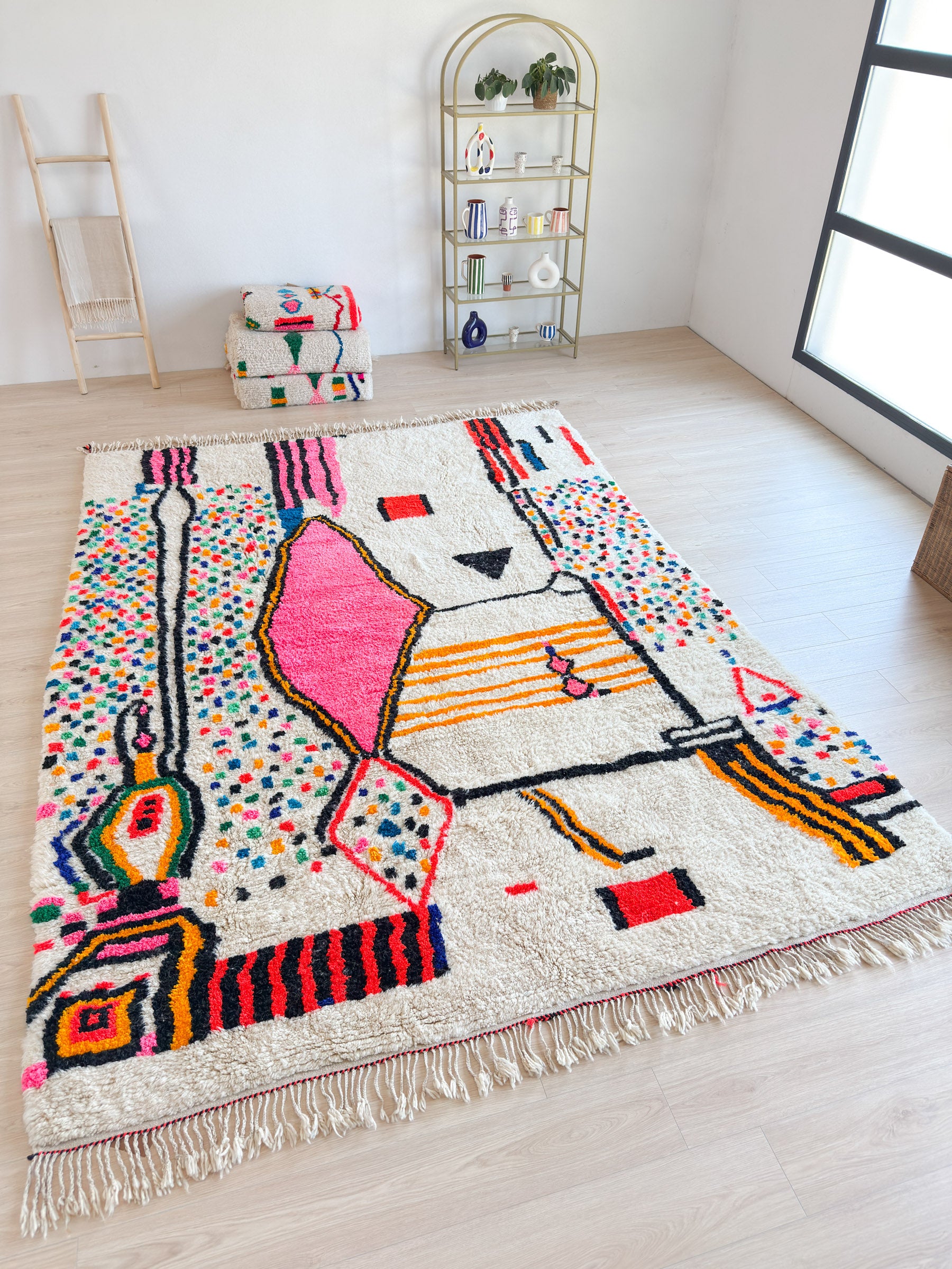 Tapis berbère coloré 261 x 372 cm - n°2025