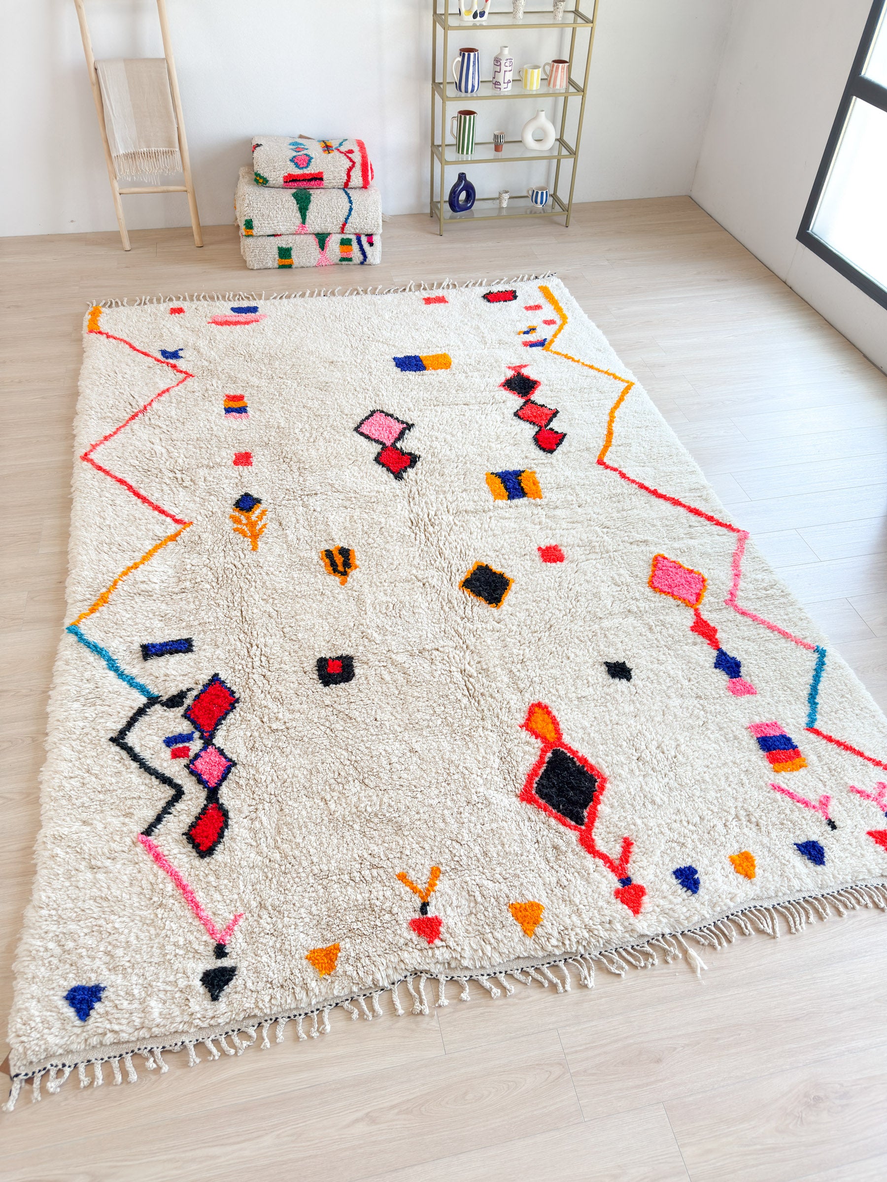 Tapis berbère coloré 253 x 379 cm - n°1963