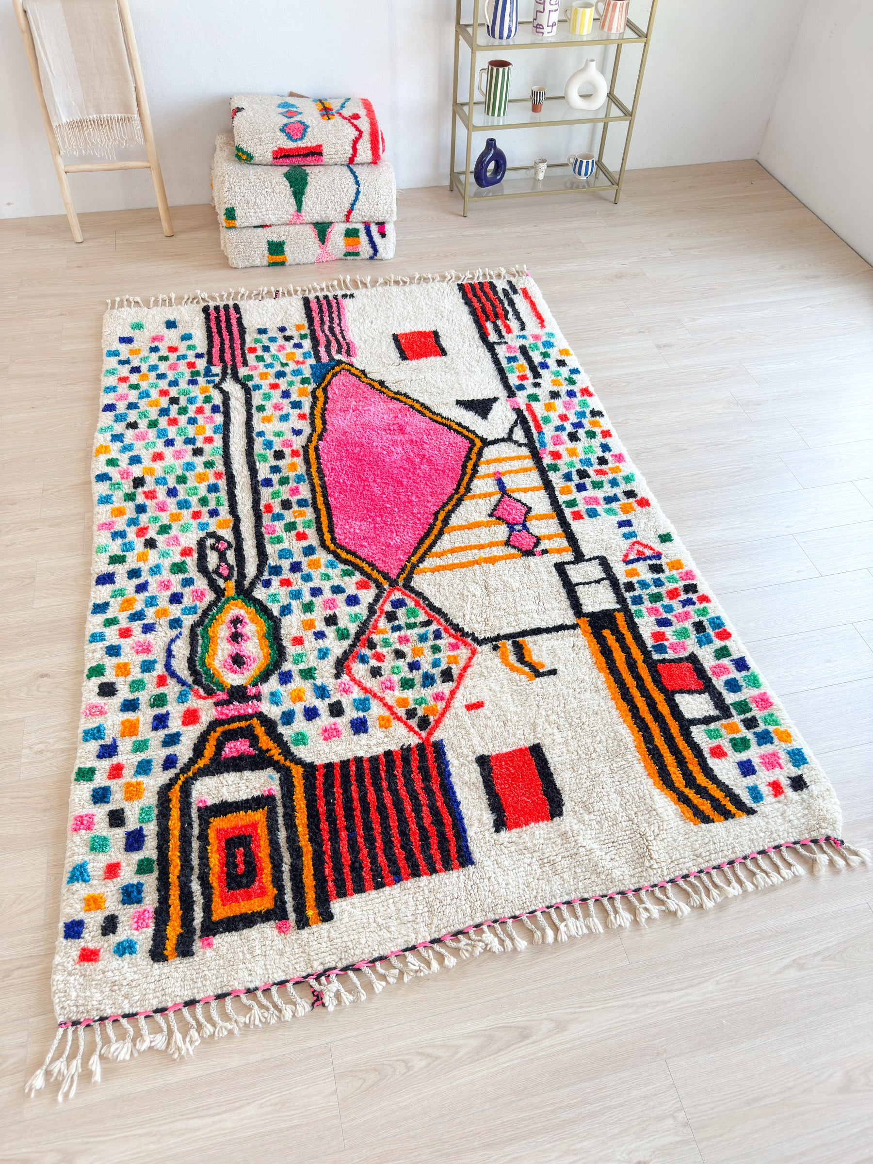 Tapis berbère coloré 187 x 291 cm - n°1955