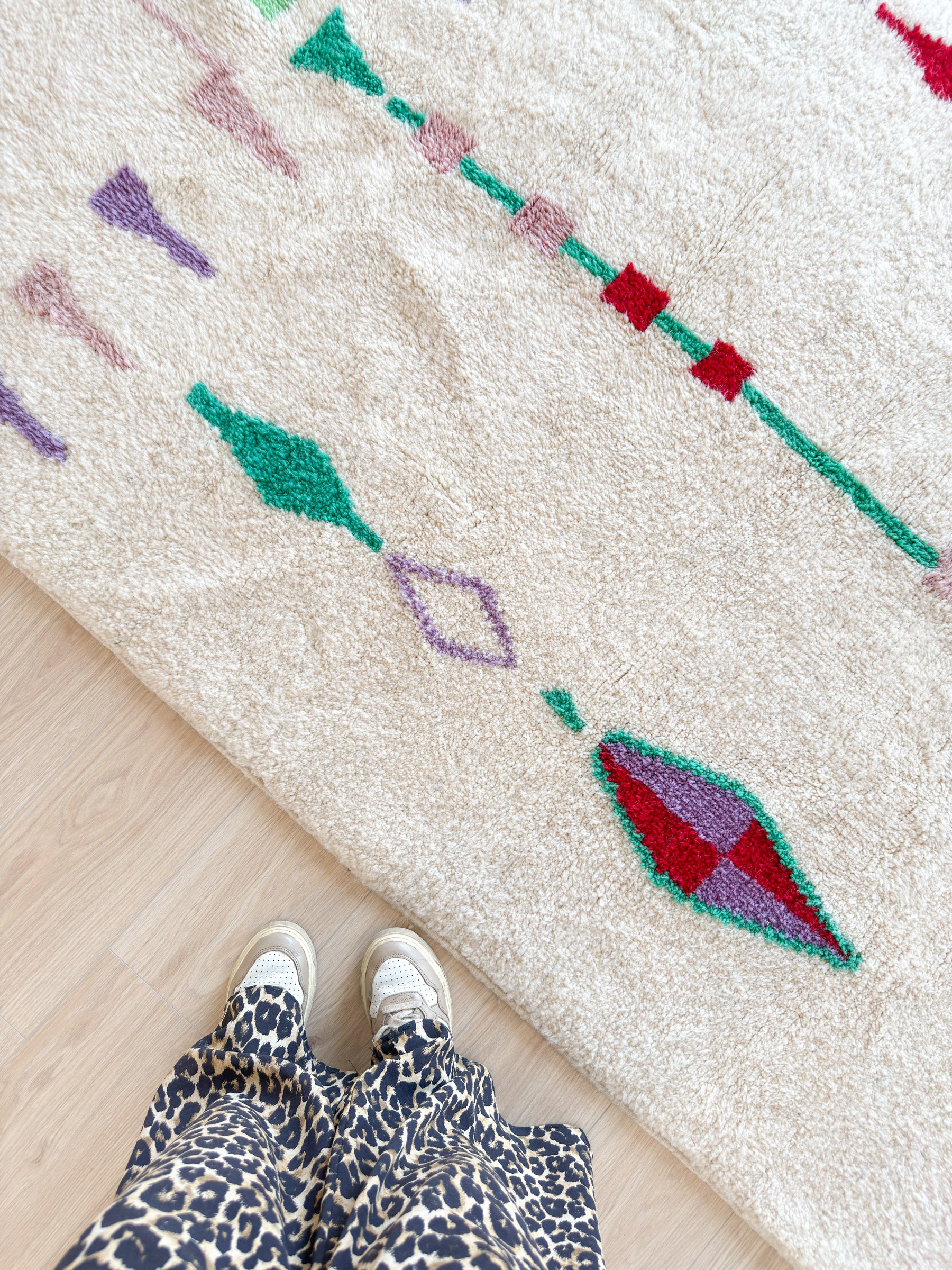 Tapis berbère coloré 150 x 279 cm - n°1943