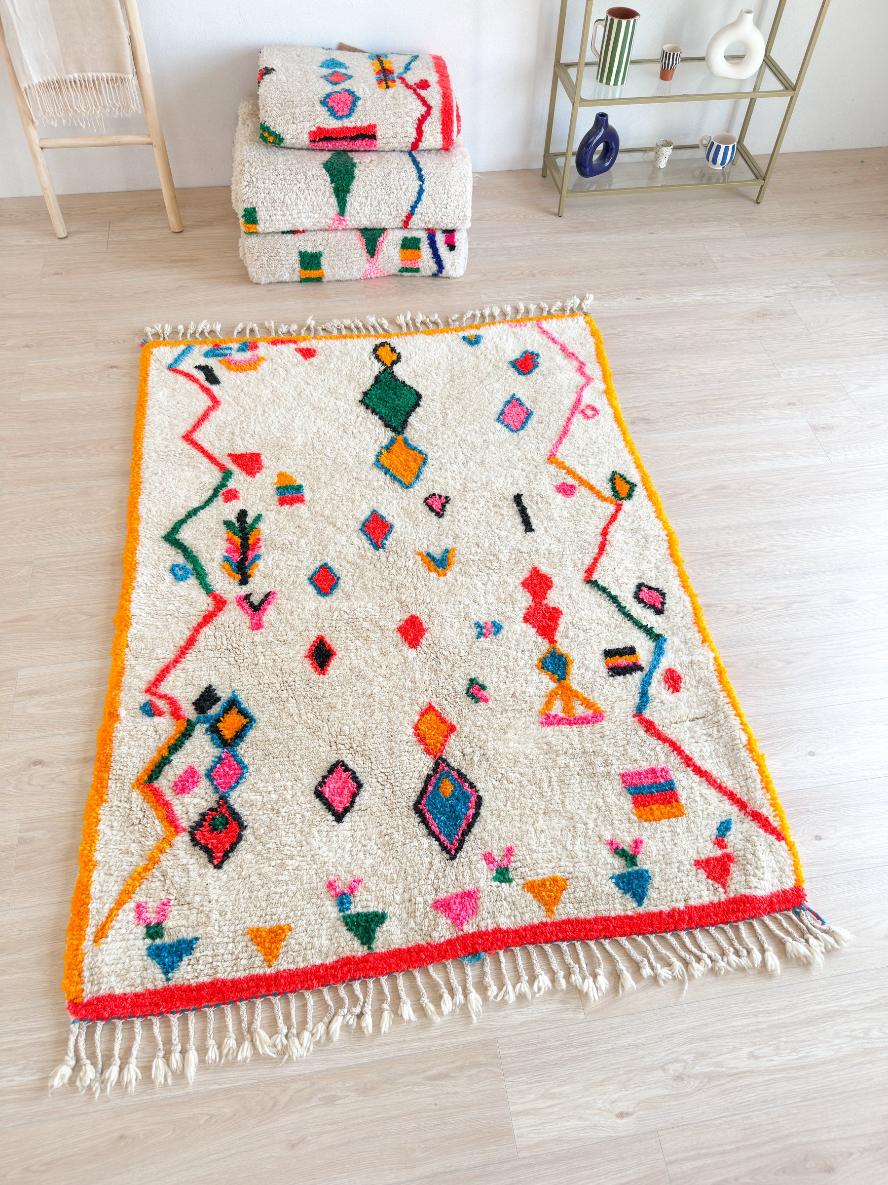 Tapis berbère coloré 149 x 213 cm - n°2082