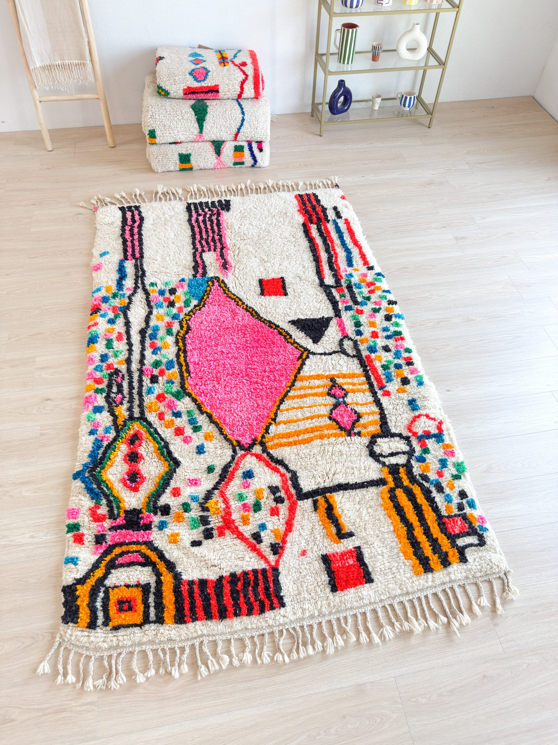 Tapis berbère coloré 152 x 268 cm - n°1931