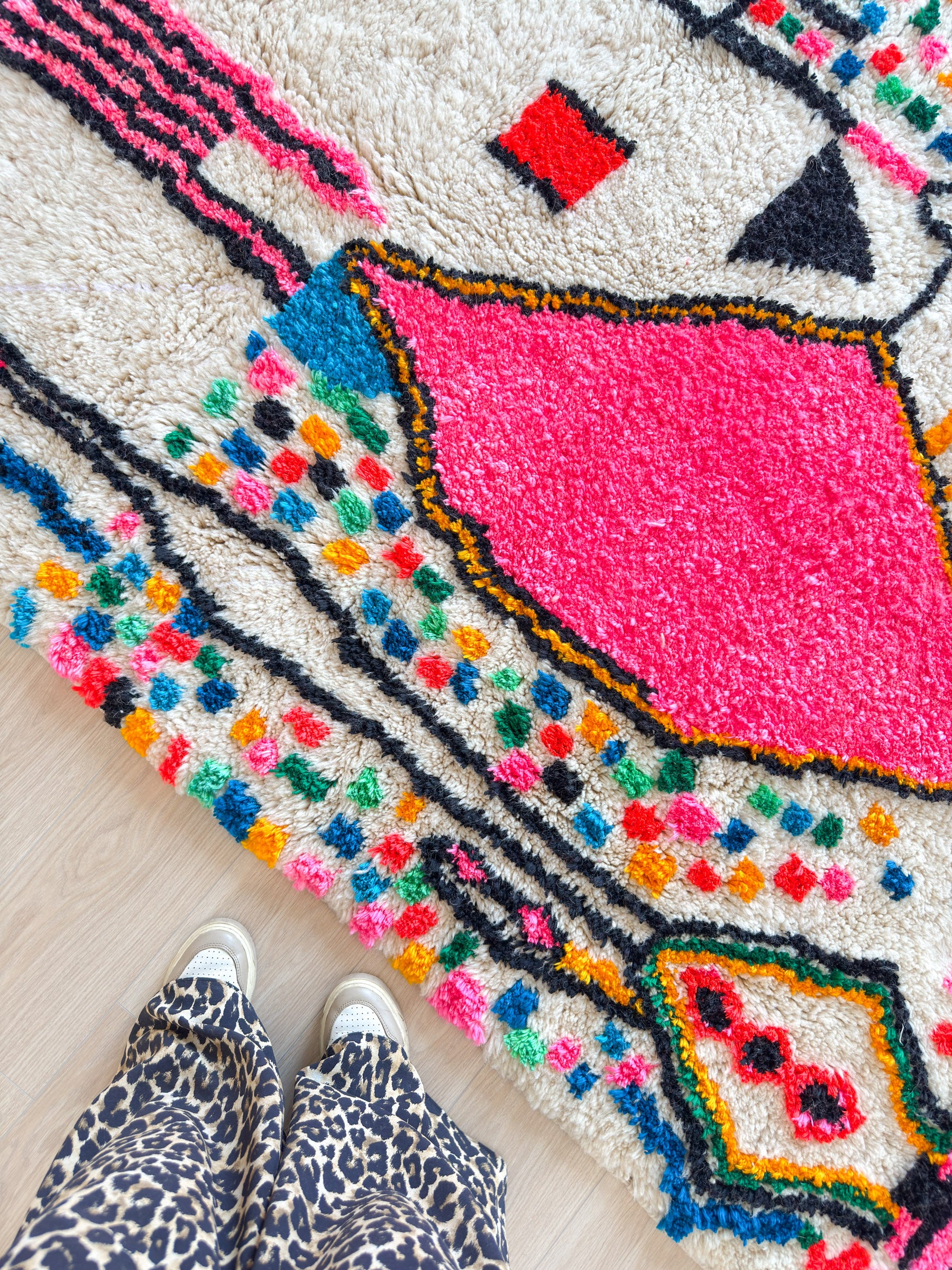 Tapis berbère coloré 152 x 268 cm - n°1931