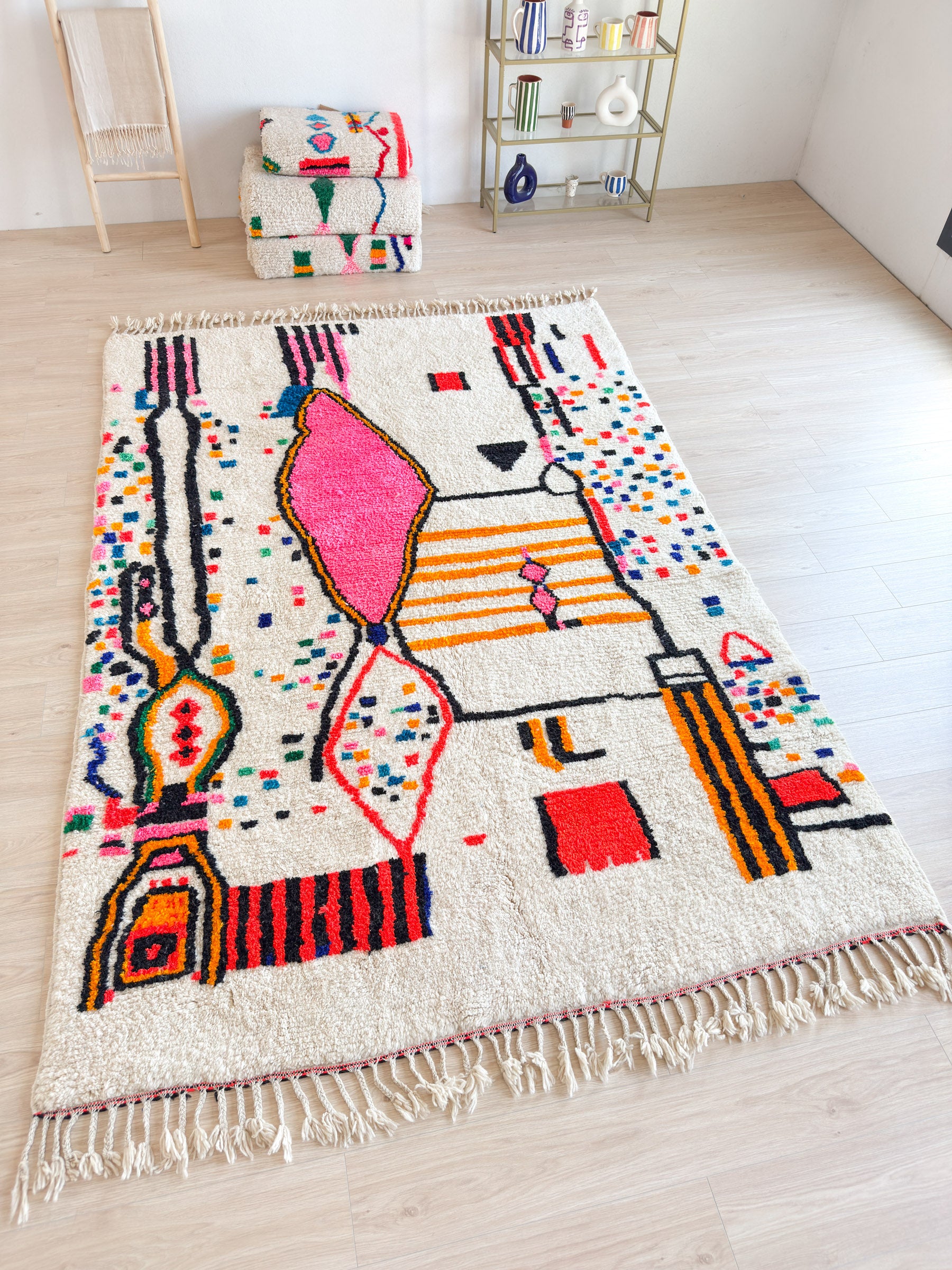 Tapis berbère coloré 206 x 325 cm - n°2028