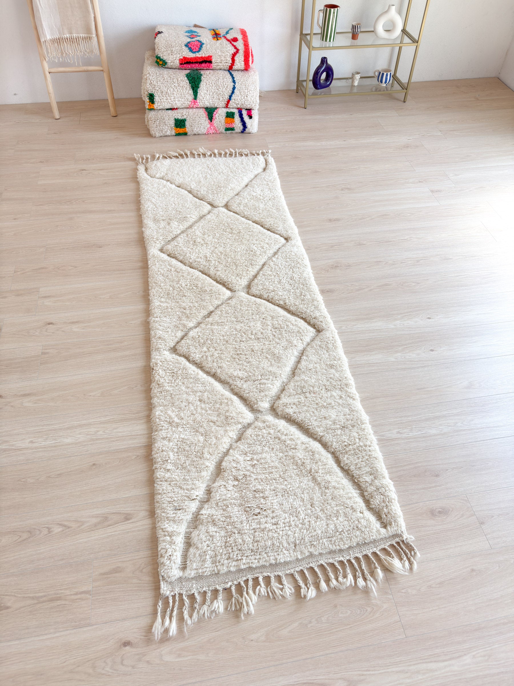 Tapis de couloir Beni Ouarain 84 x 276 cm - n°1933