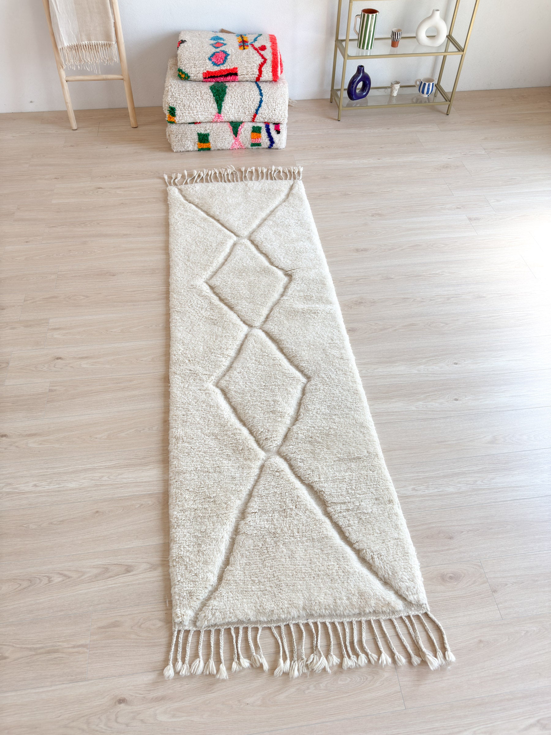 Tapis de couloir Beni Ouarain 82 x 280 cm - n°2078