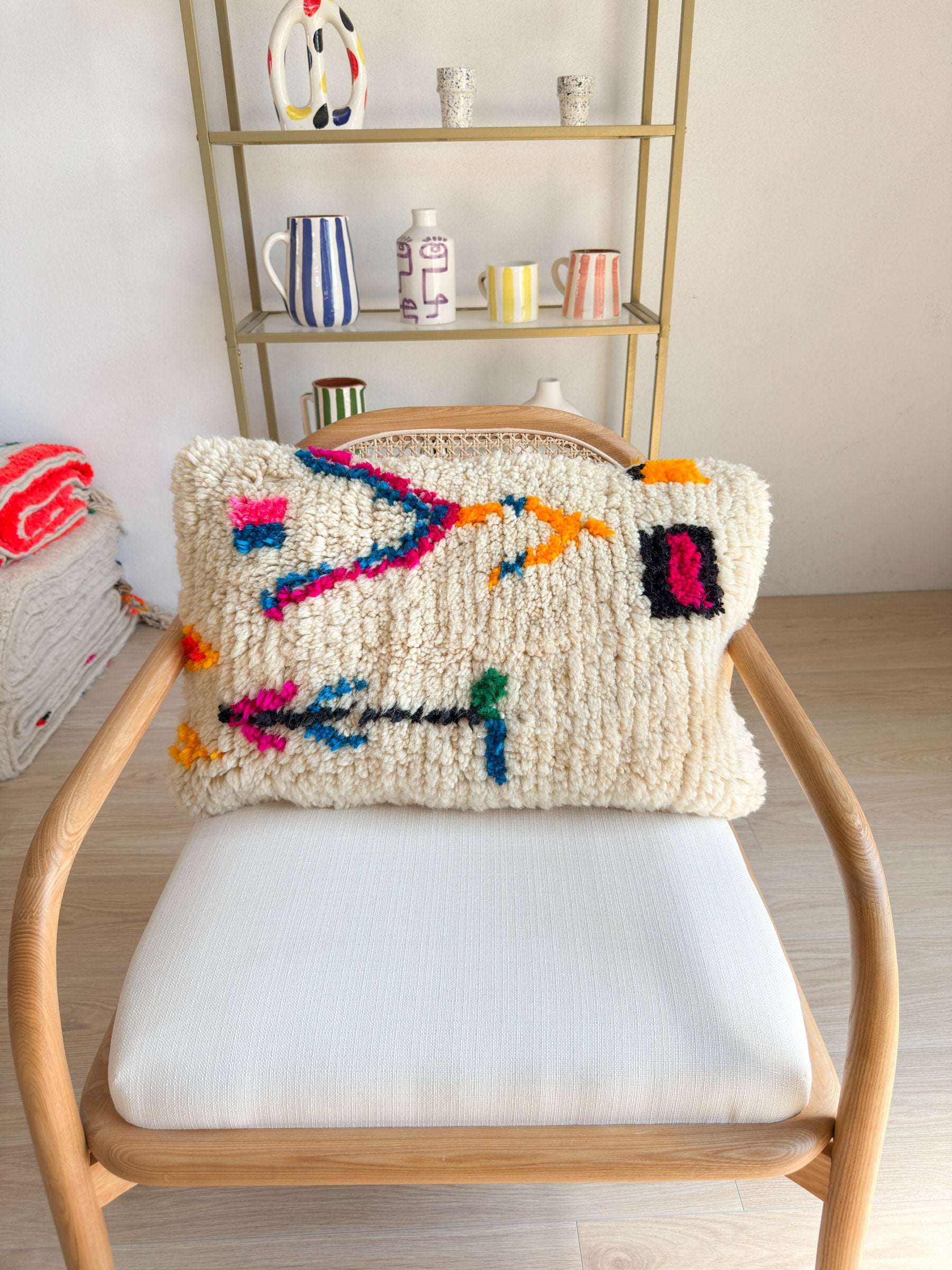 Colorful Berber cushion no. 16