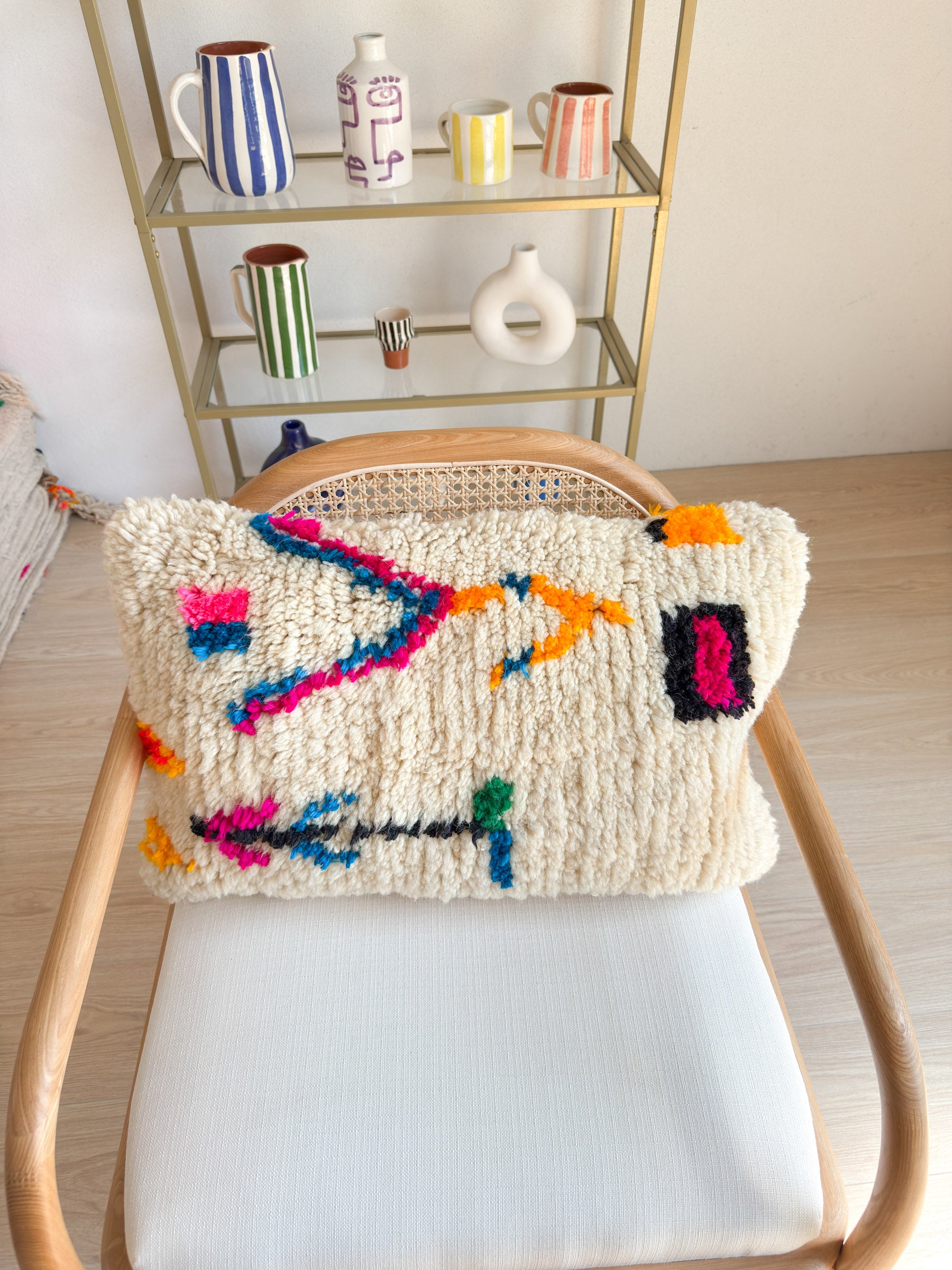 Colorful Berber cushion no. 16