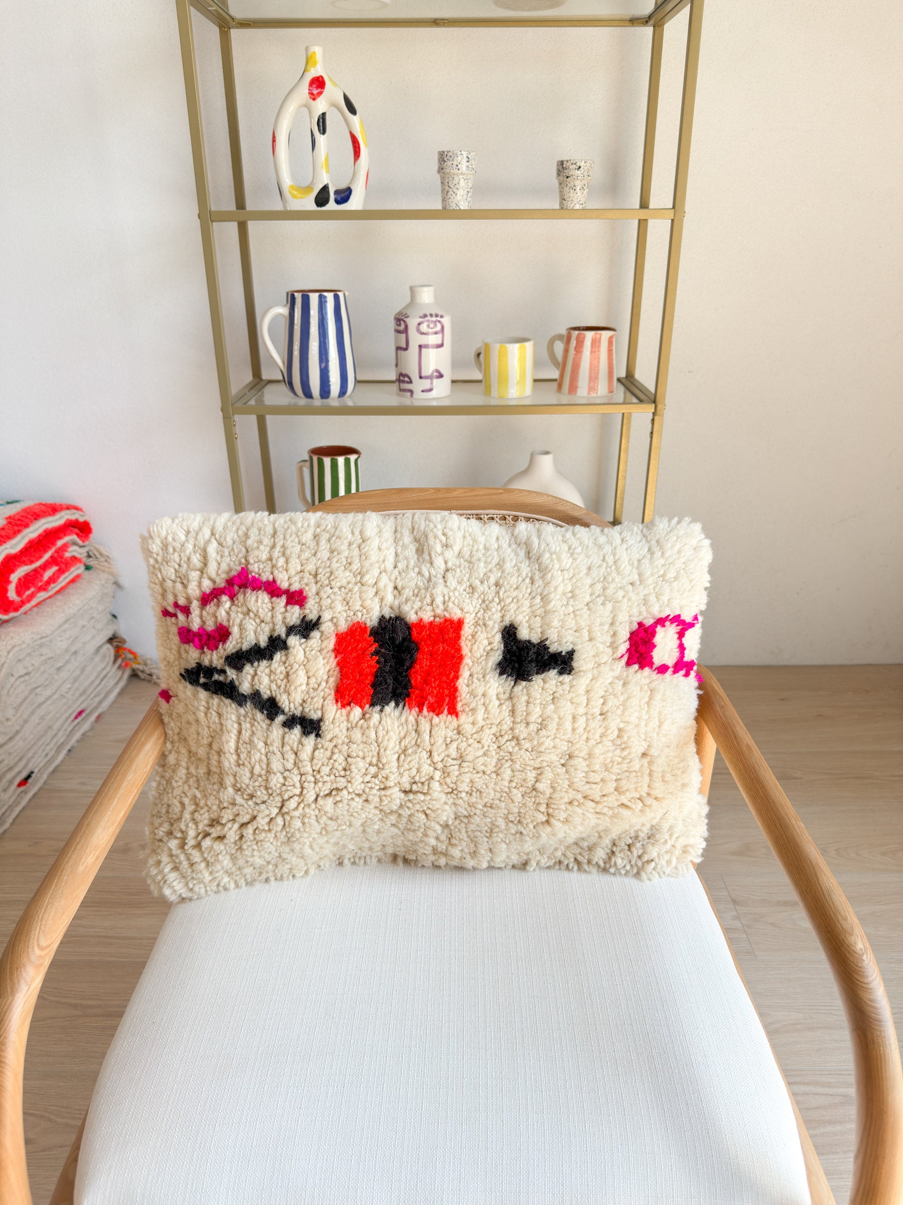 Colorful Berber cushion no. 17