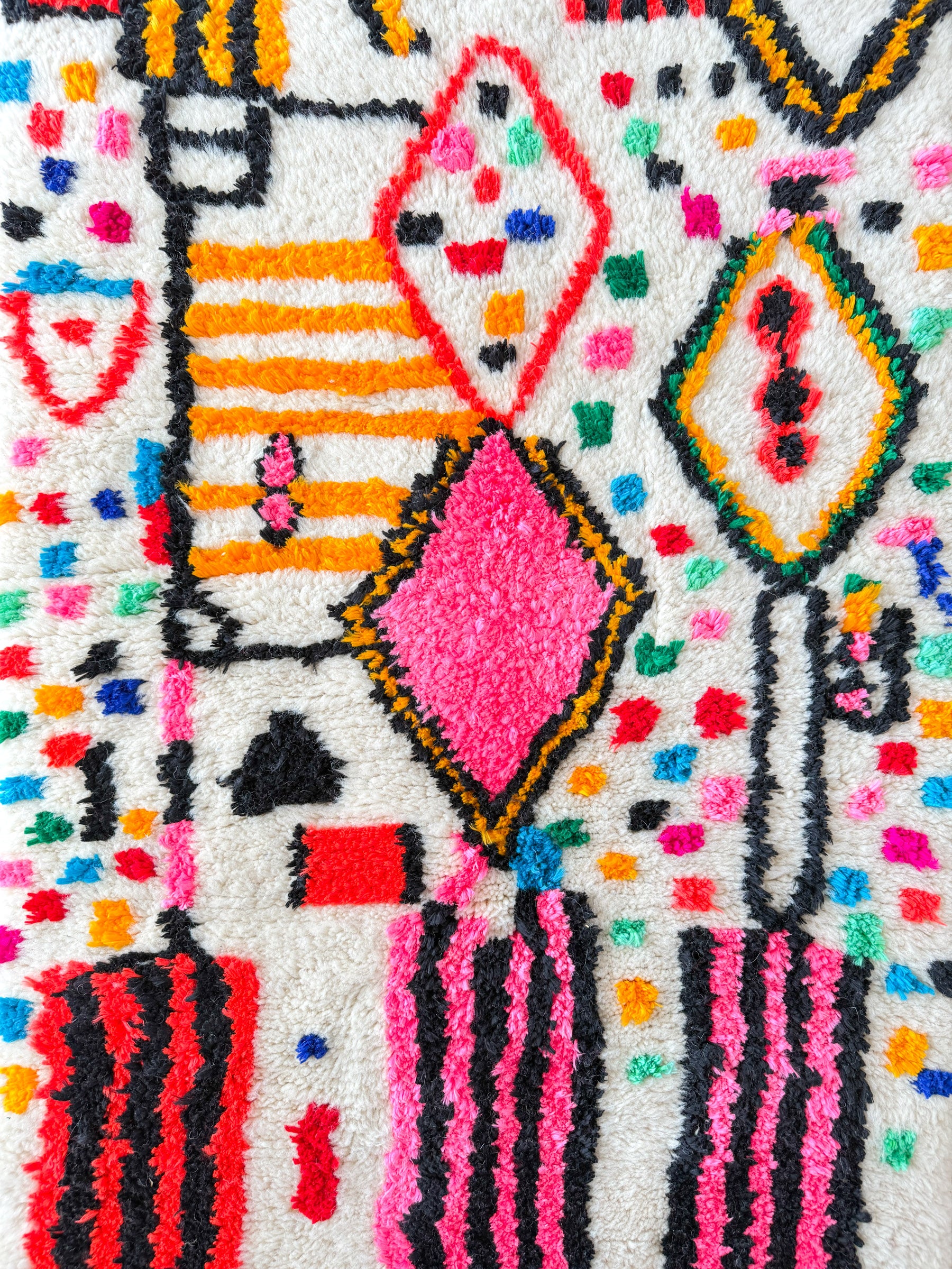Tapis berbère coloré 80 x 136 cm - n°1921