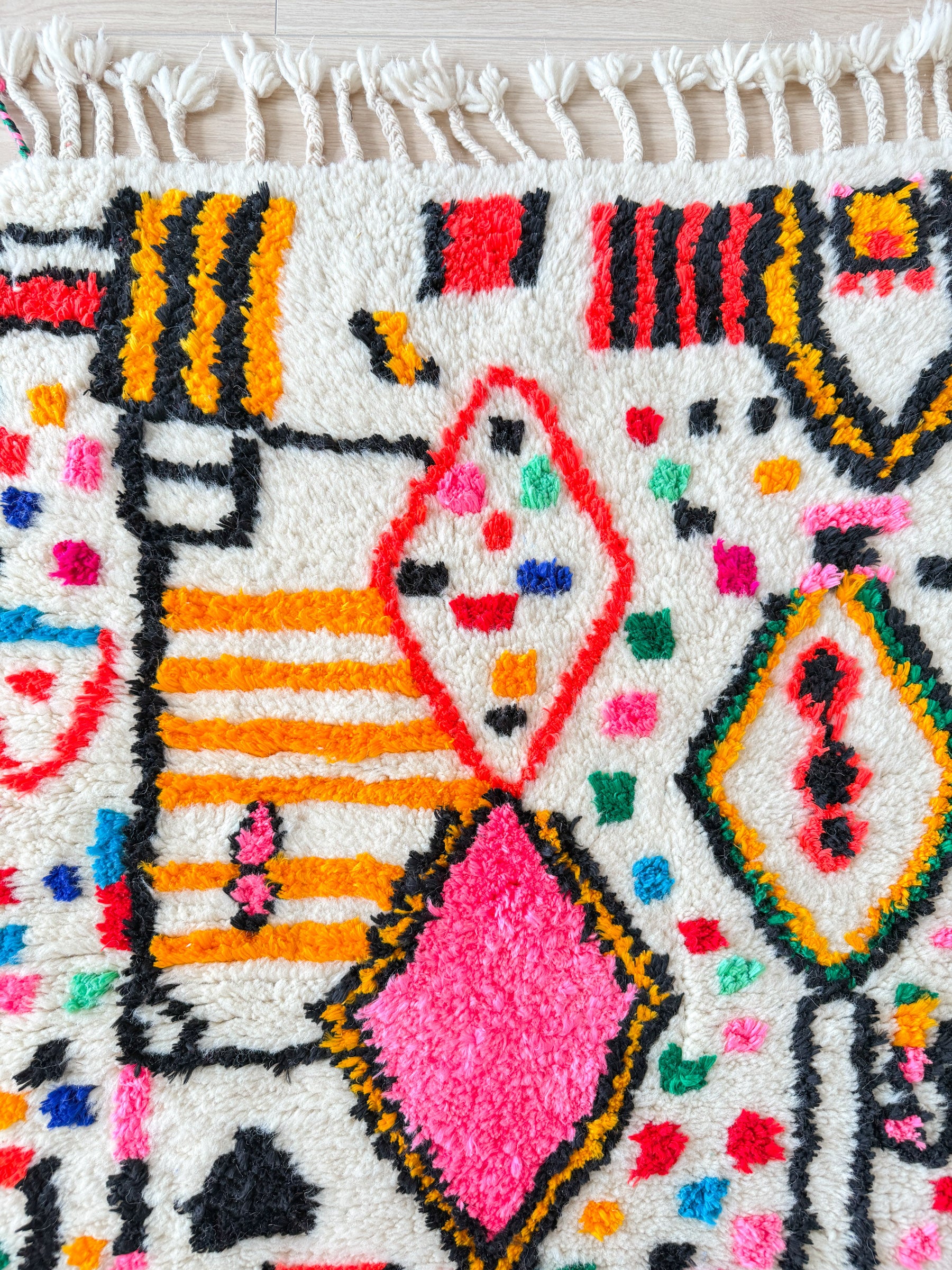 Tapis berbère coloré 80 x 136 cm - n°1921