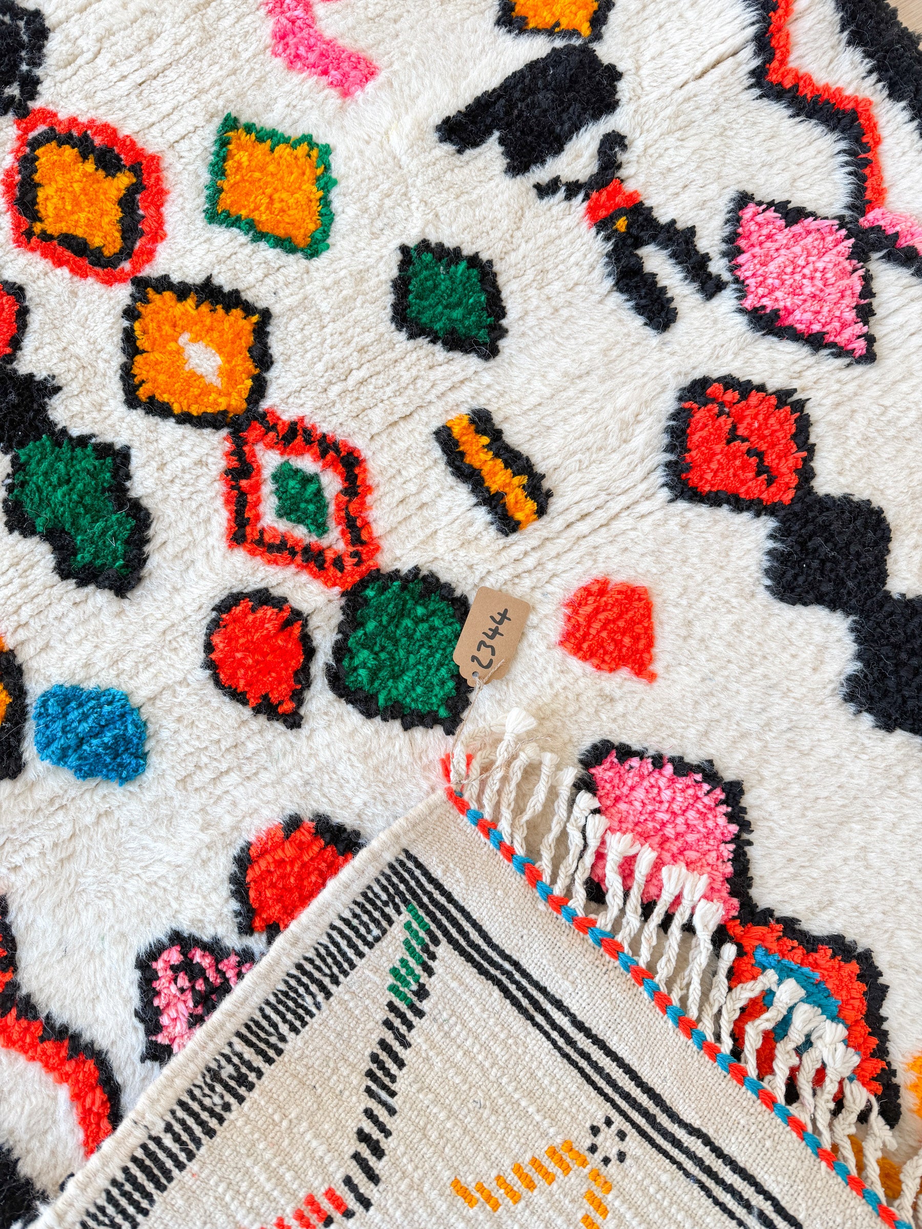 Tapis berbère coloré 102 x 166 cm - n°2344