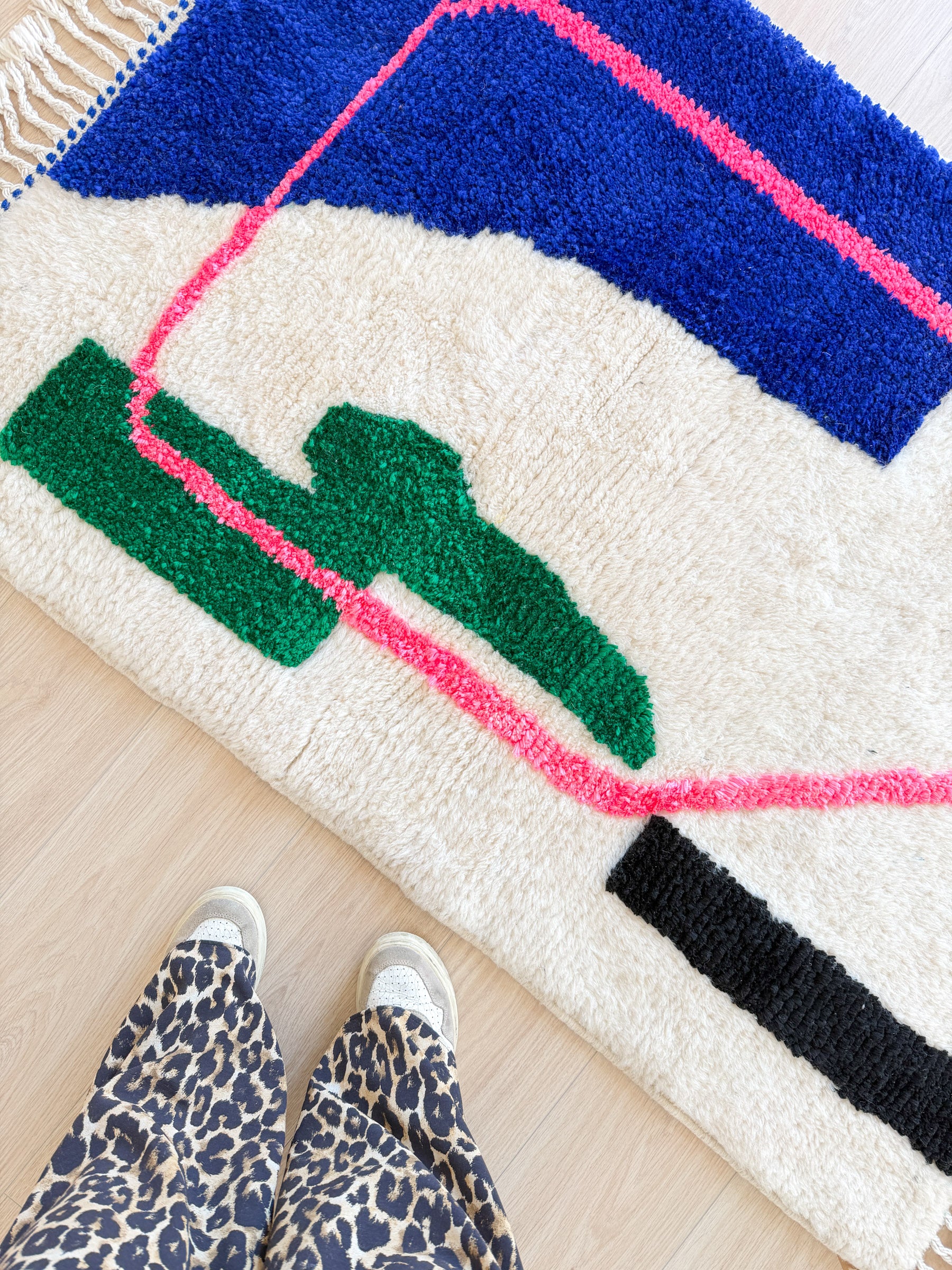 Tapis berbère coloré 99 x 162 cm - n°2463