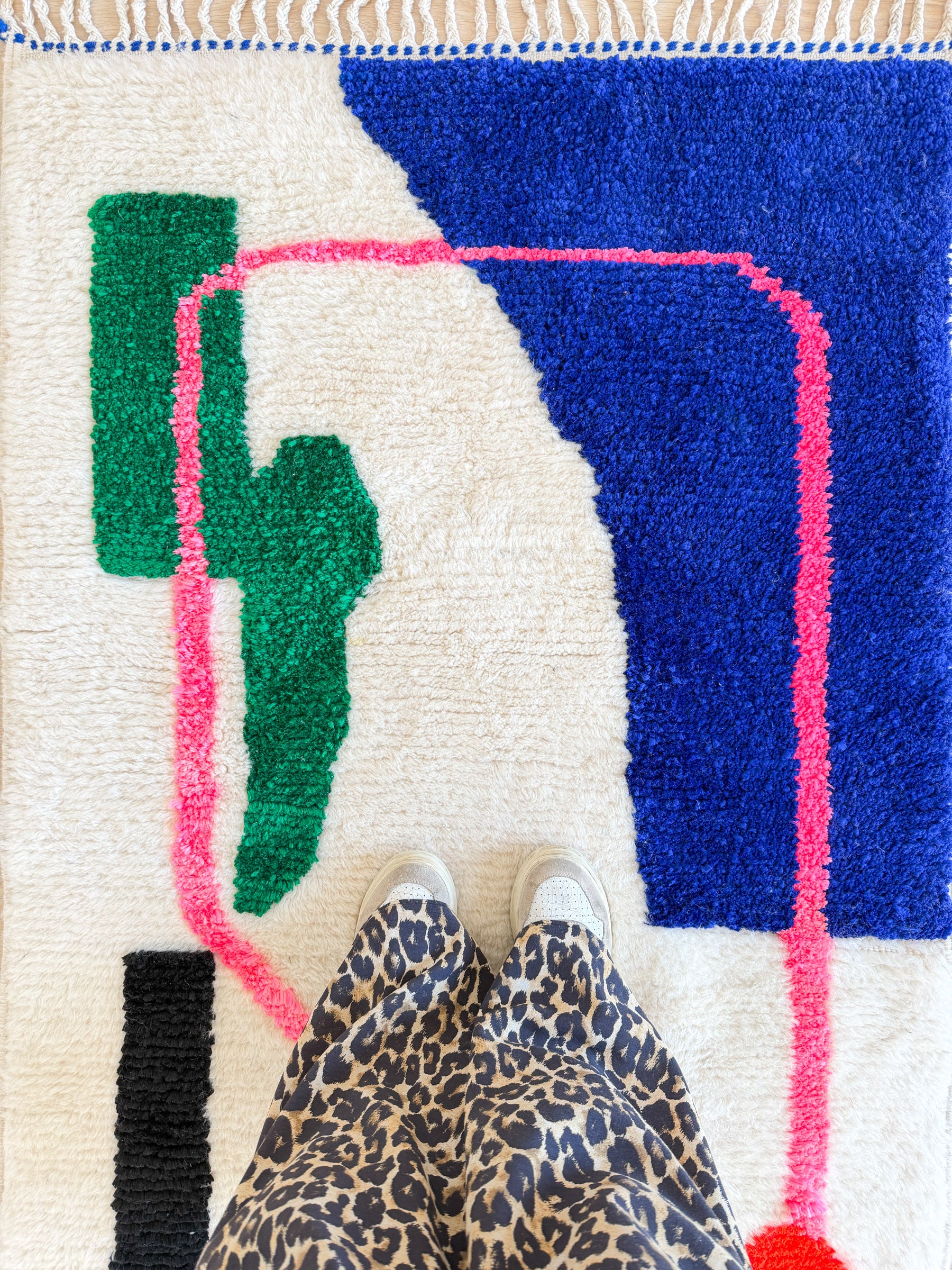 Tapis berbère coloré 99 x 162 cm - n°2463