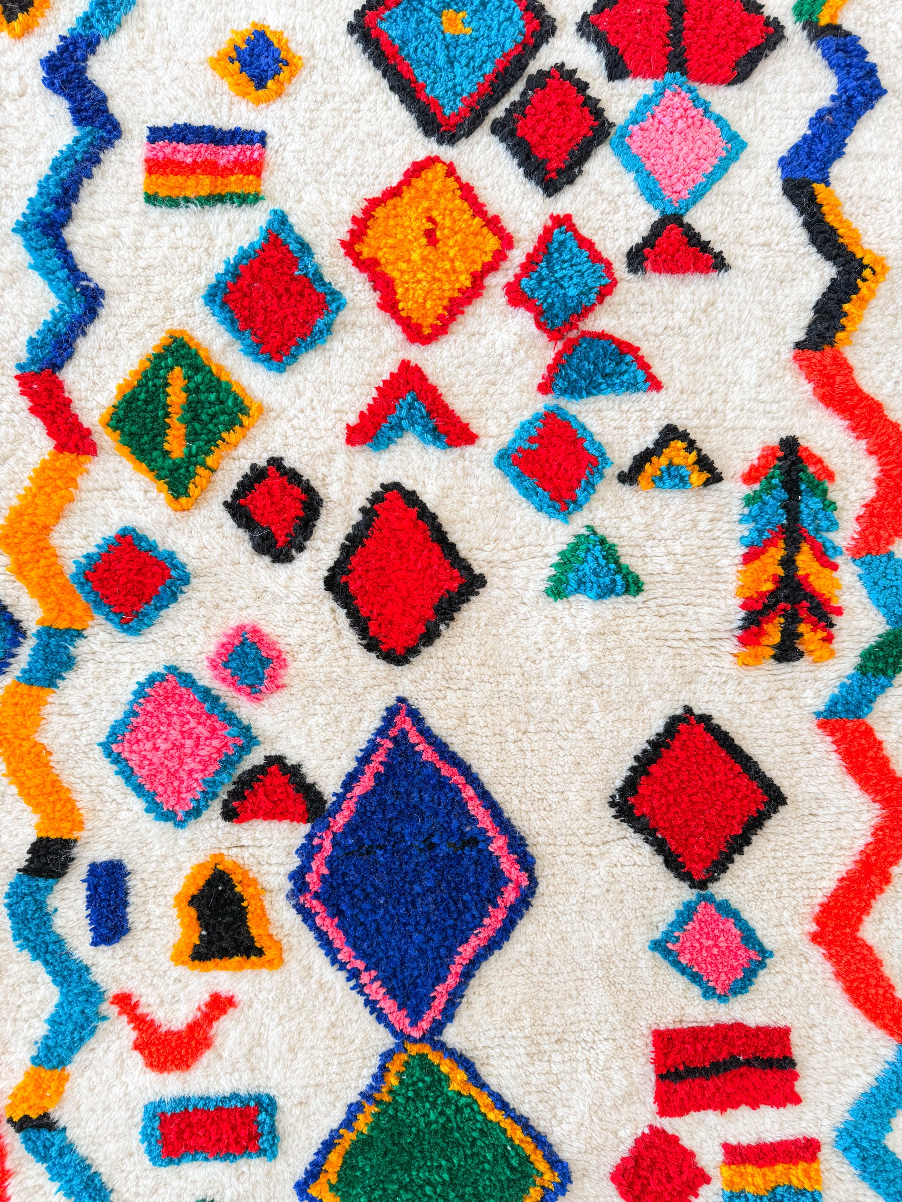 Tapis berbère coloré 98 x 187 cm - n°2454