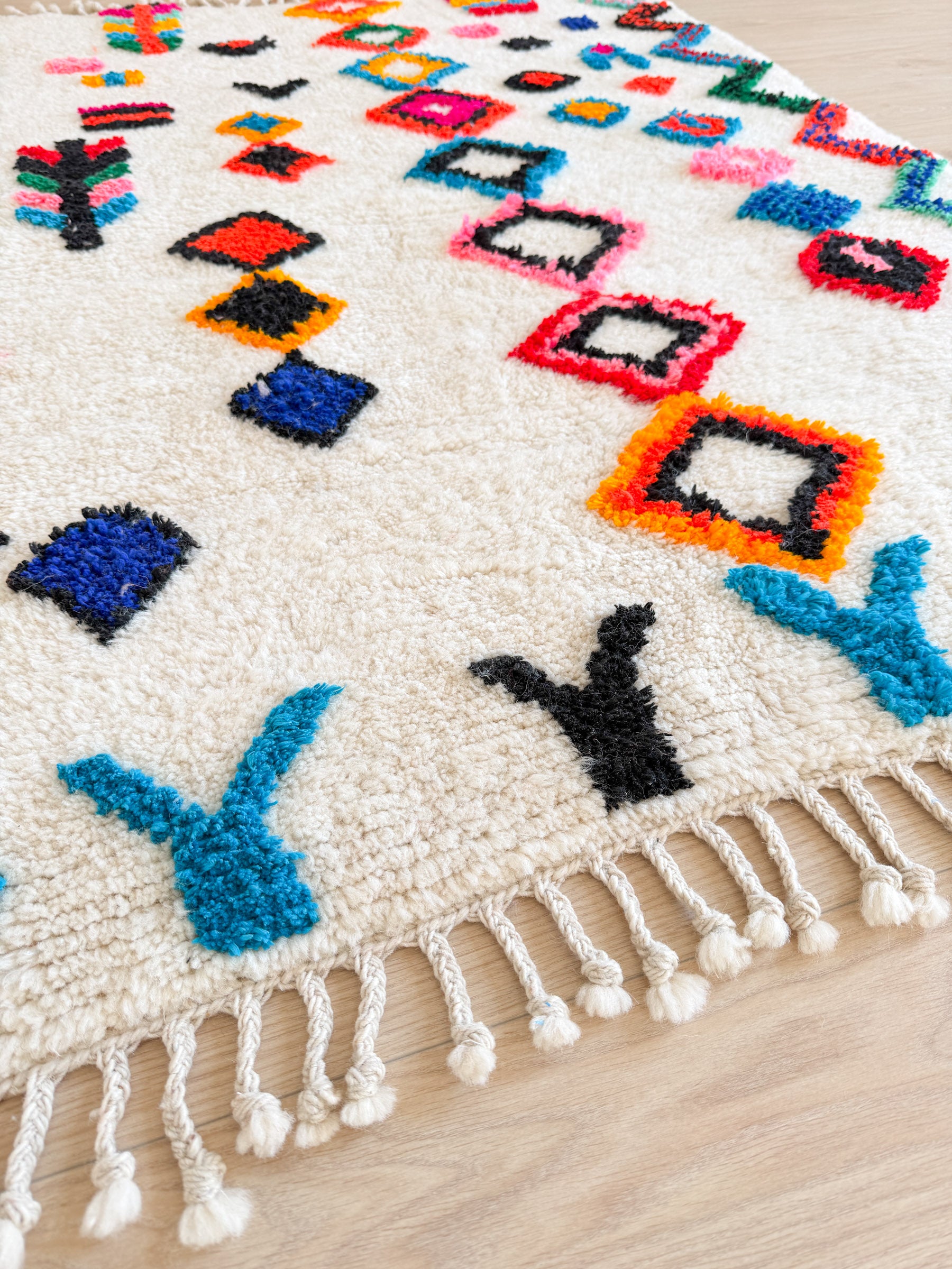 Tapis berbère coloré 109 x 157 cm - n°2449