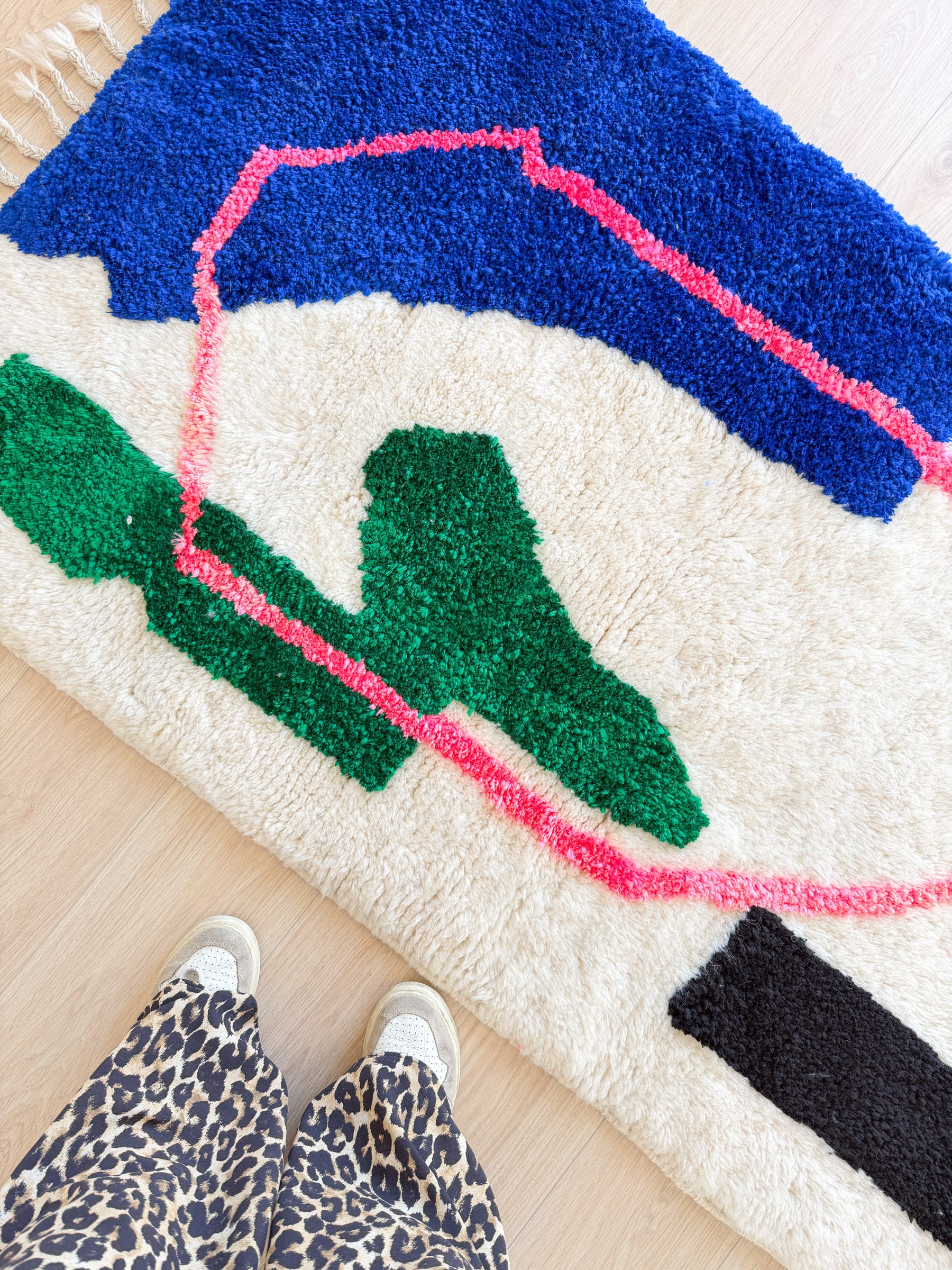 Tapis berbère coloré 96 x 169 cm - n°2457