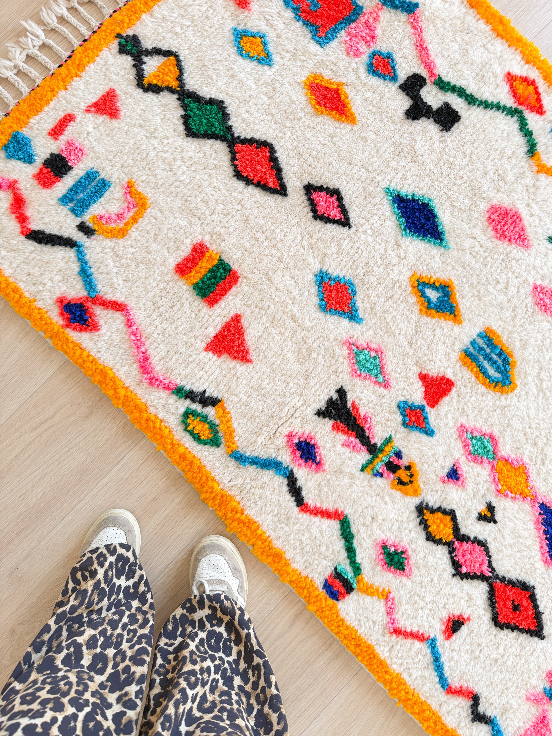 Tapis berbère coloré 103 x 170 cm - n°2432