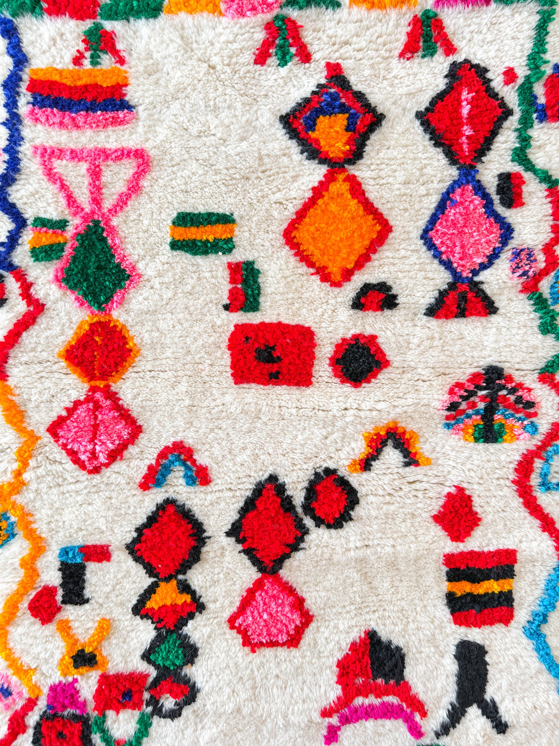 Tapis berbère coloré 85 x 137 cm - n°1922