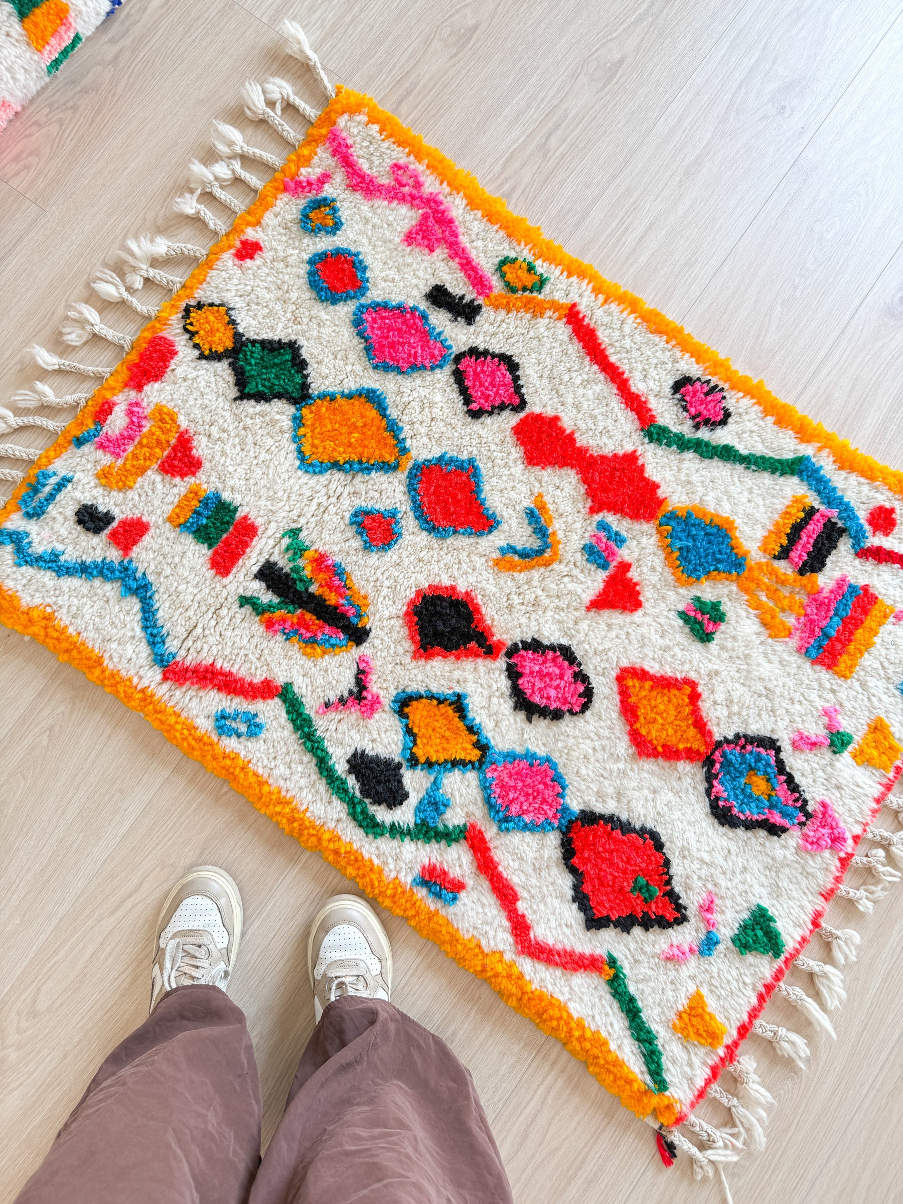 Tapis berbère coloré 83 x 125 cm - n°1999