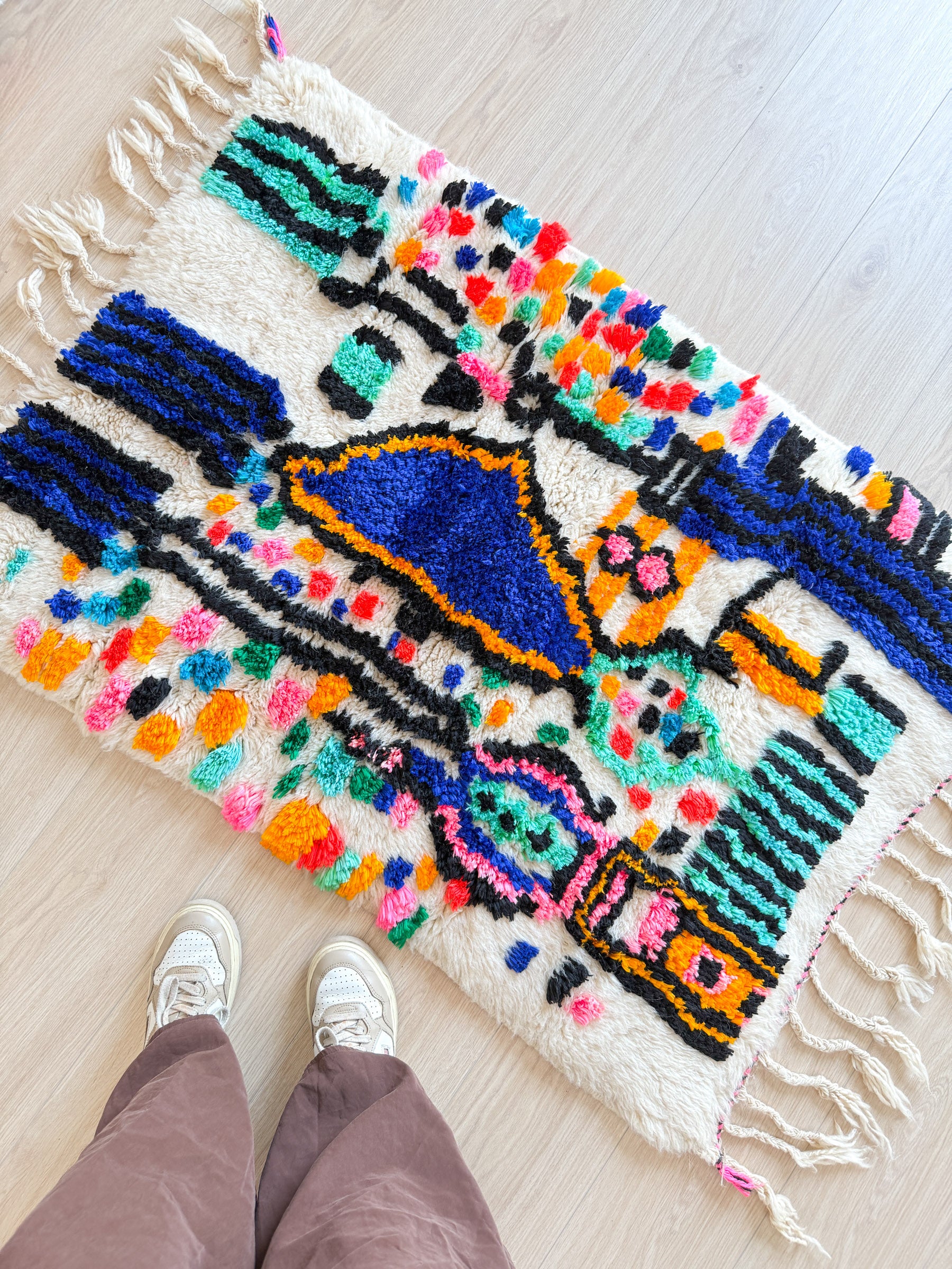 Tapis berbère coloré 83 x 140 cm - n°1971