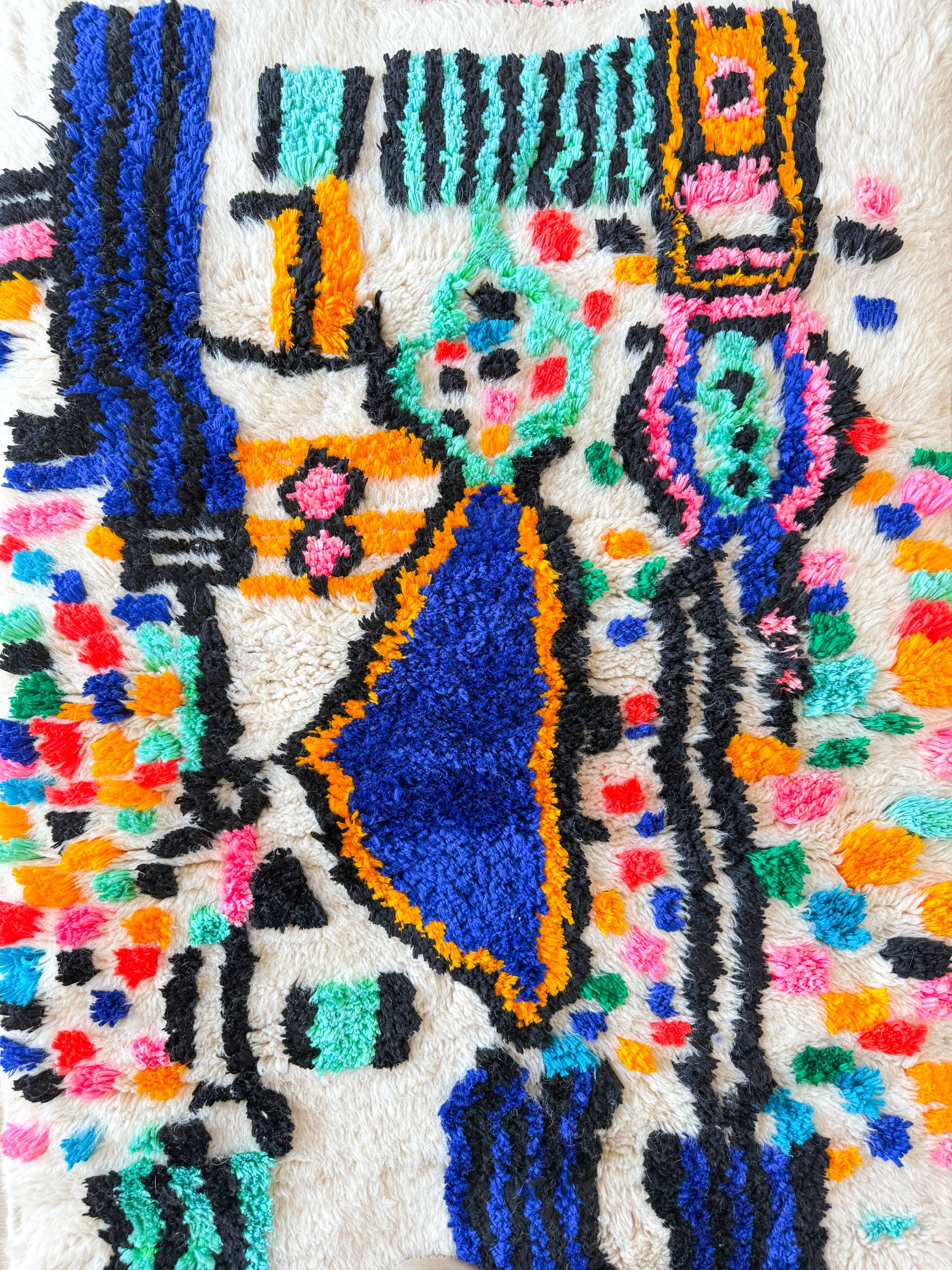 Tapis berbère coloré 83 x 140 cm - n°1971