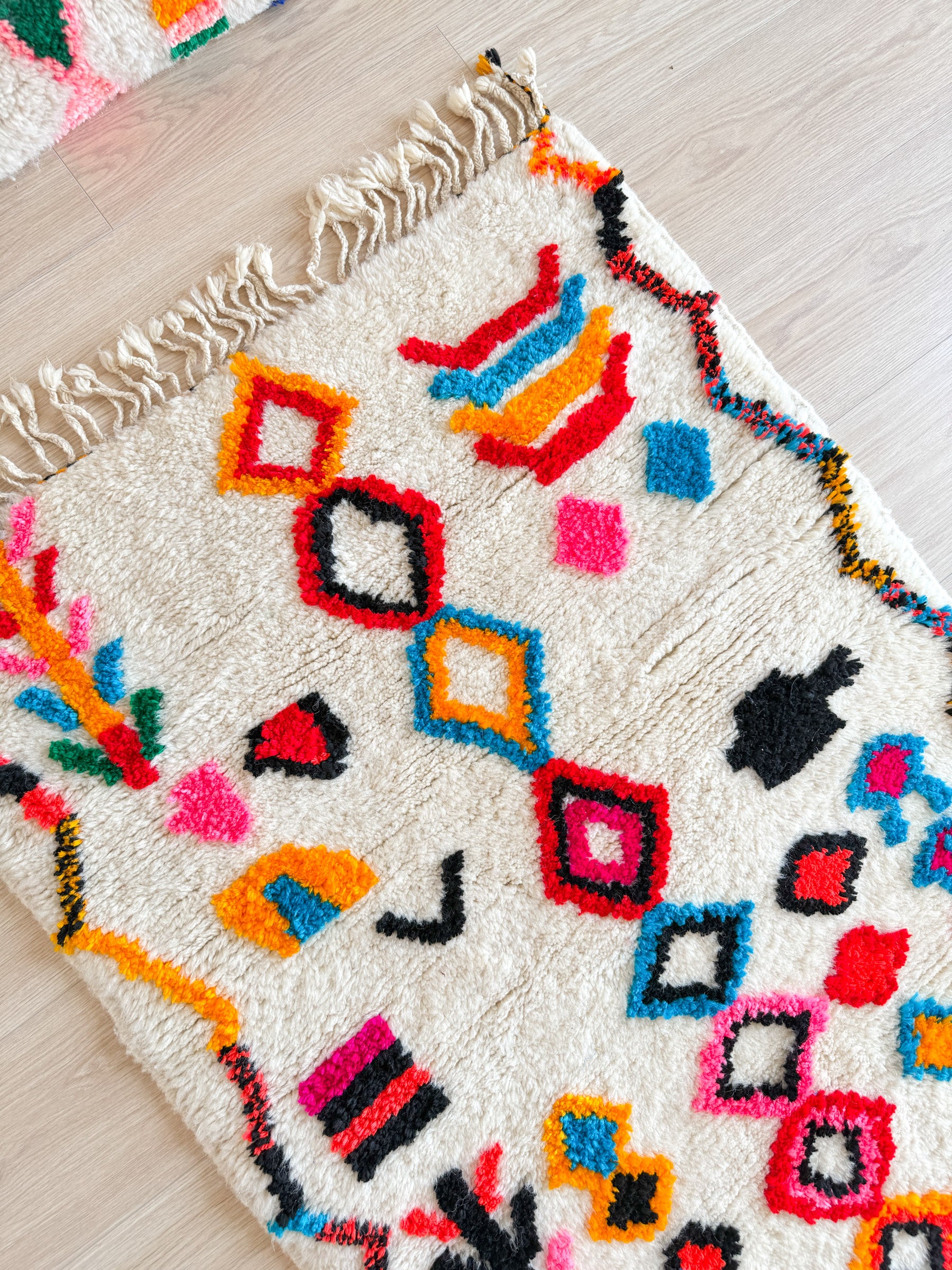 Tapis berbère coloré 85 x 137 cm - n°1991