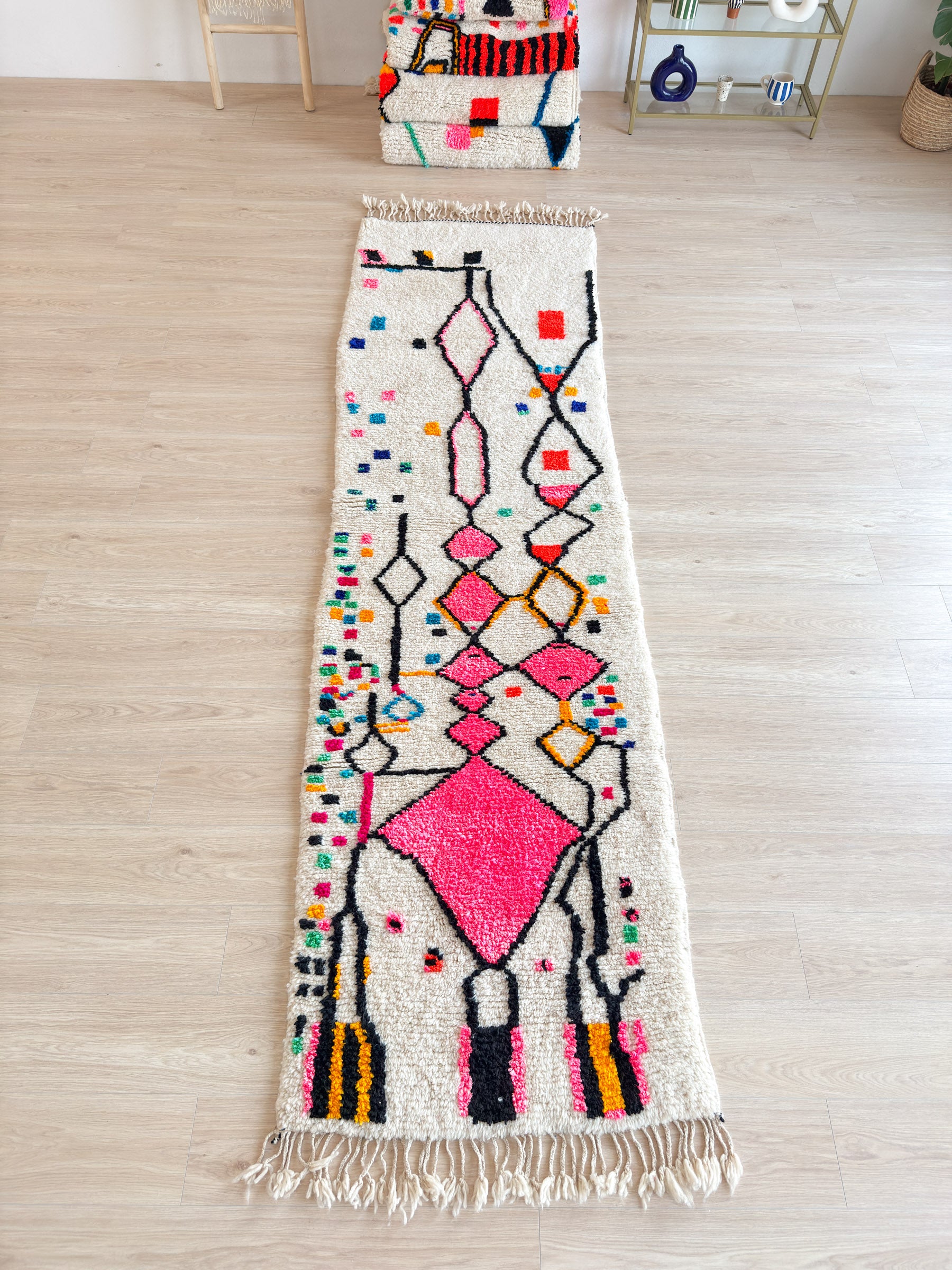 Tapis Berbère de Couloir 91 x 342 cm - n°1893