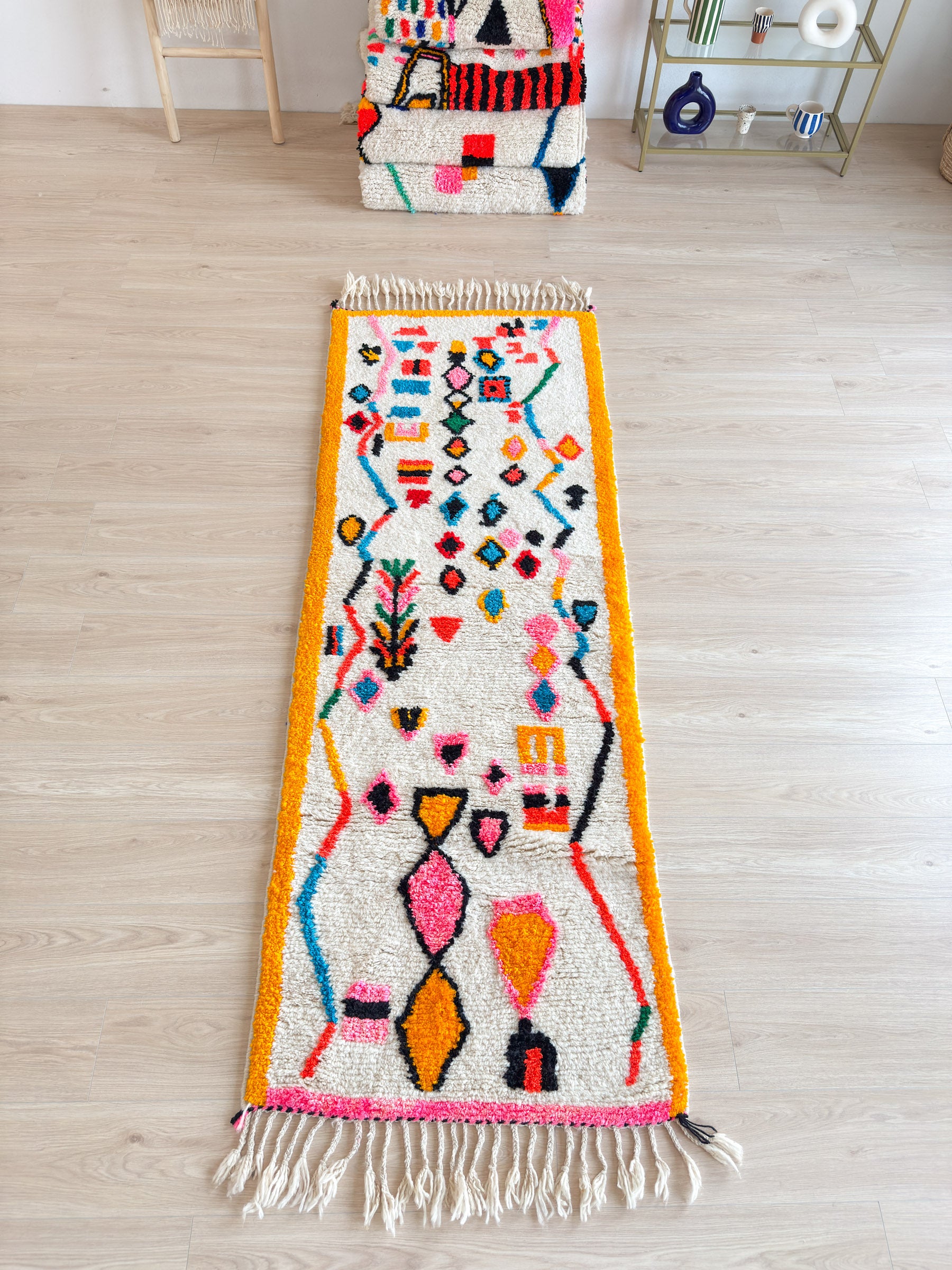 Tapis Berbère de Couloir 88 x 274 cm - n°1864