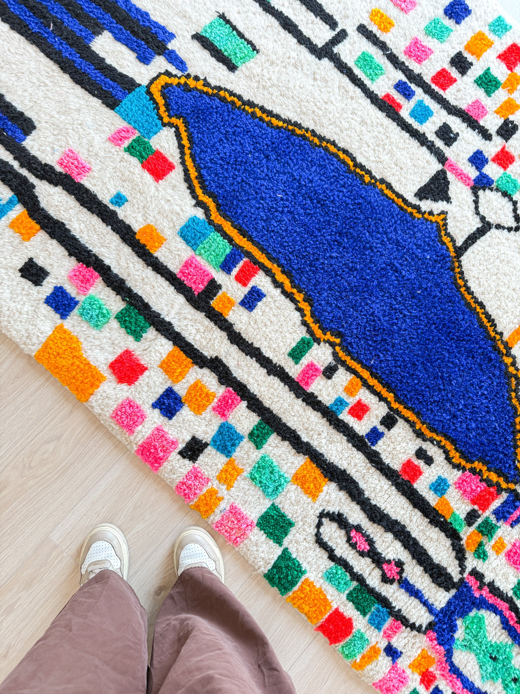 Tapis berbère coloré 144 x 276 cm - n°2011