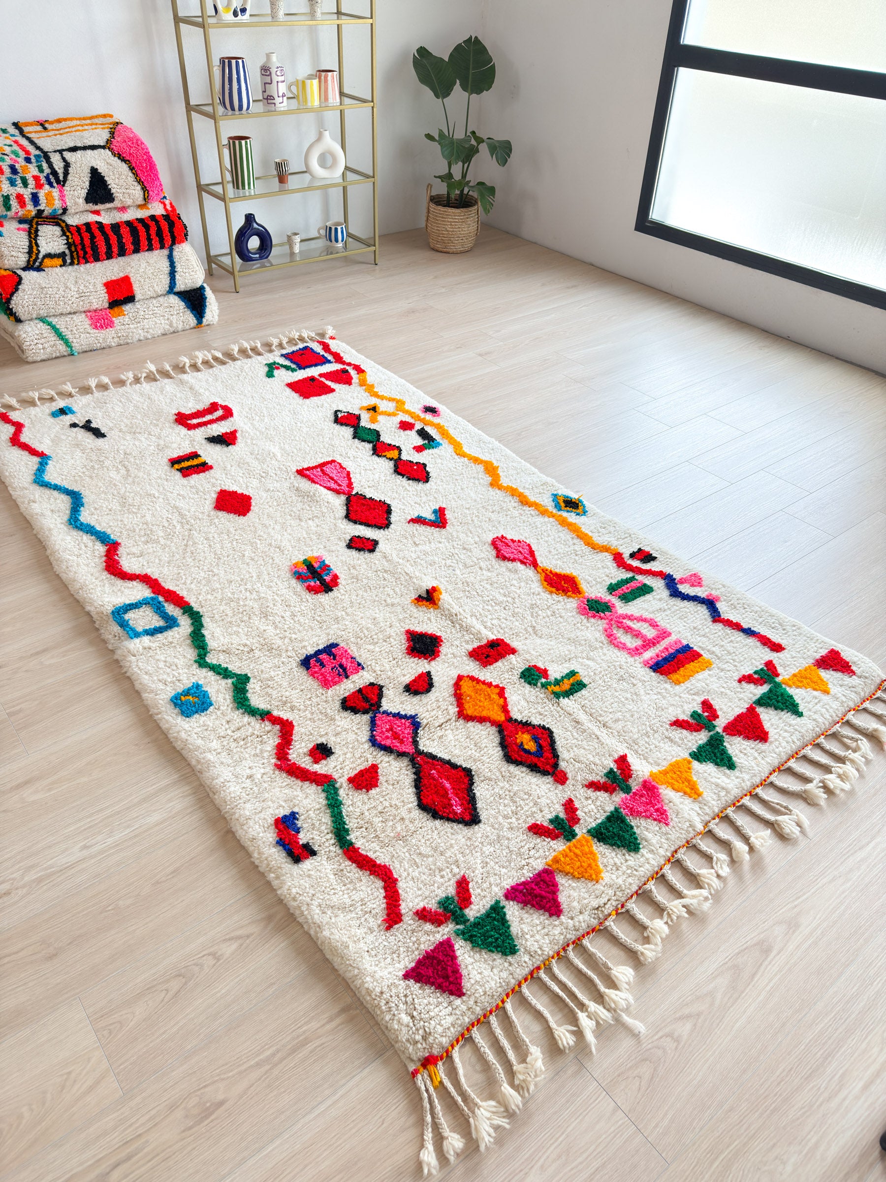 Colorful Berber Rug 149 x 281 cm - n°1847