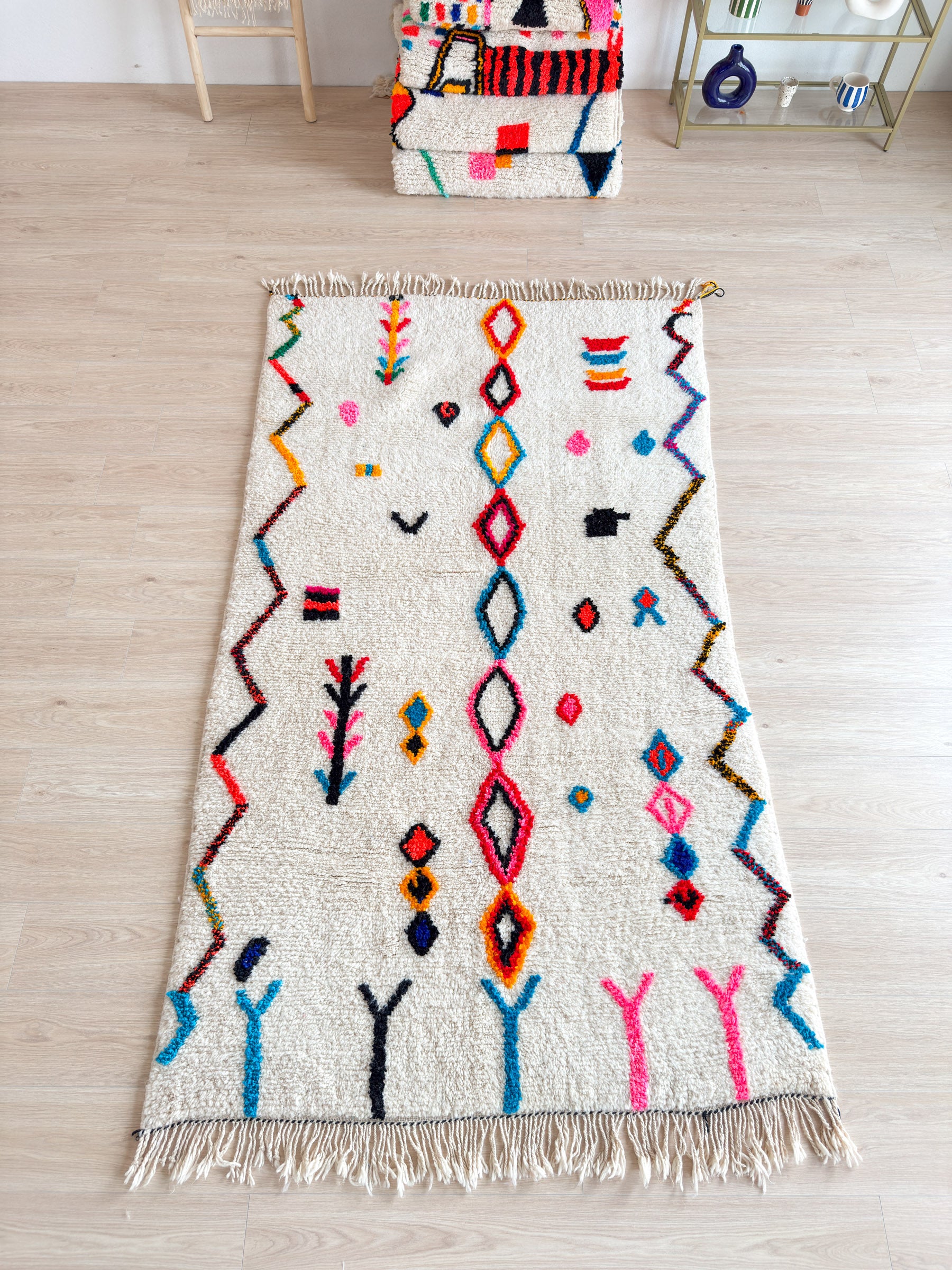 Colorful Berber Rug 144 x 268 cm - n°1734