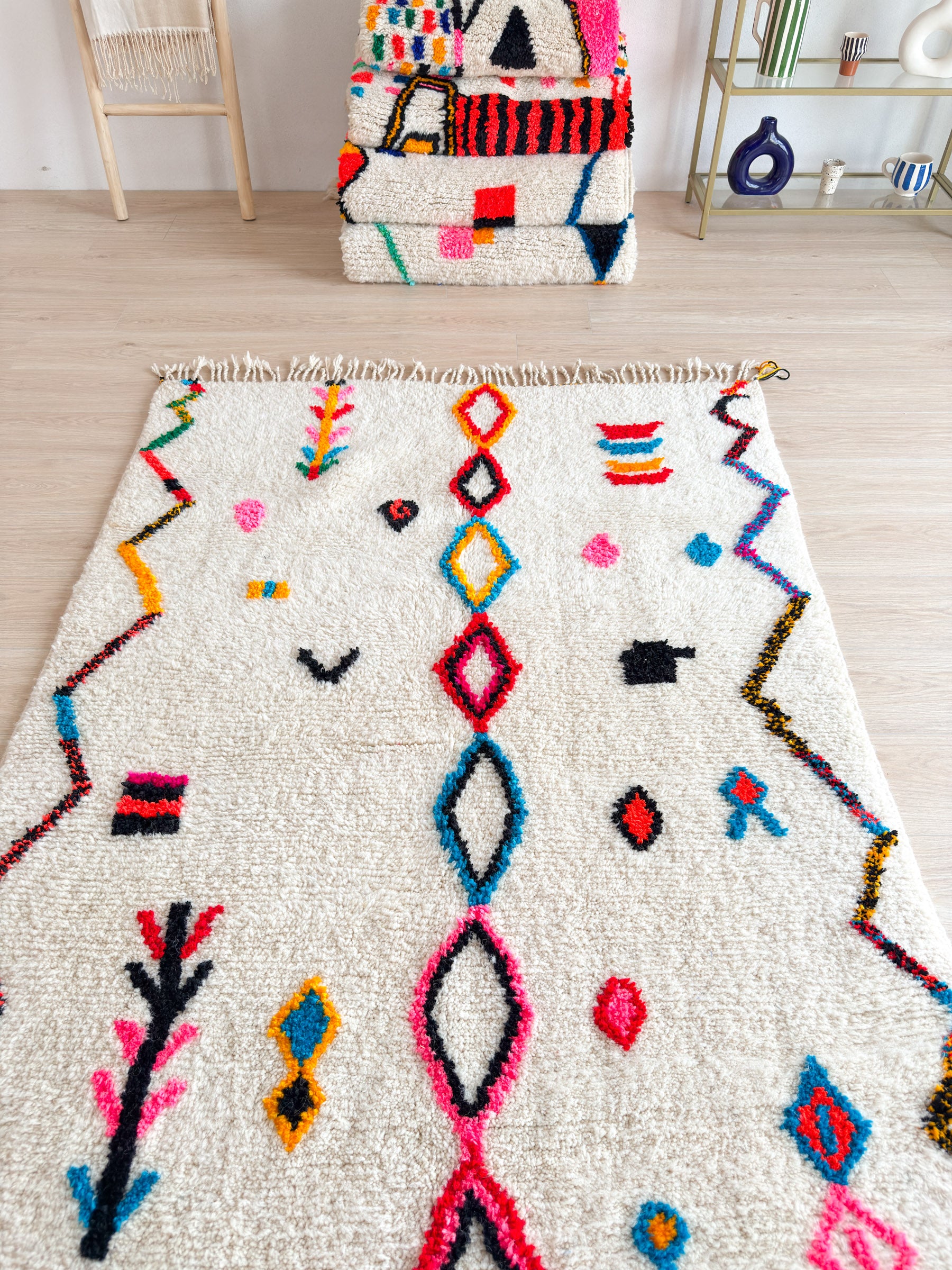 Colorful Berber Rug 144 x 268 cm - n°1734