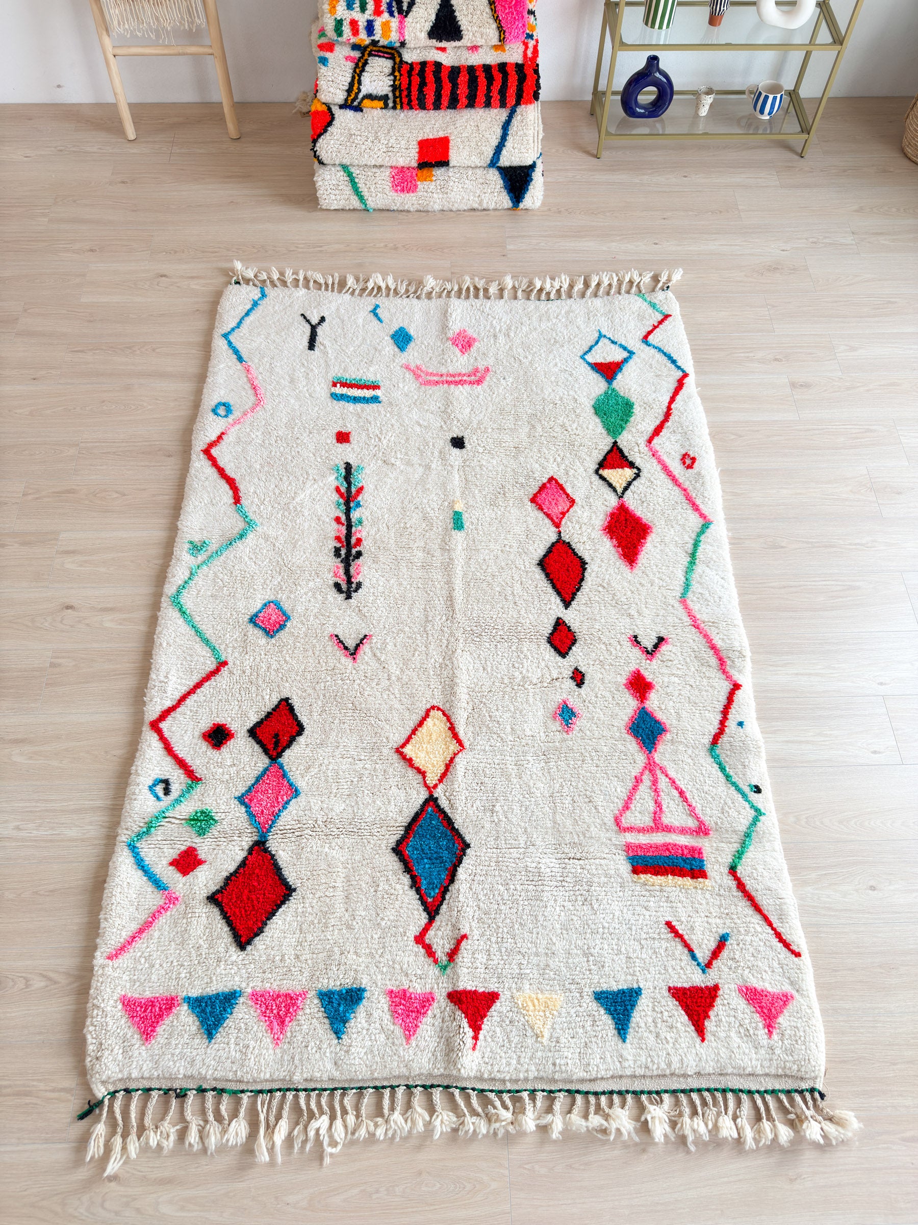 Colorful Berber Rug 162 x 259 cm - n°1895