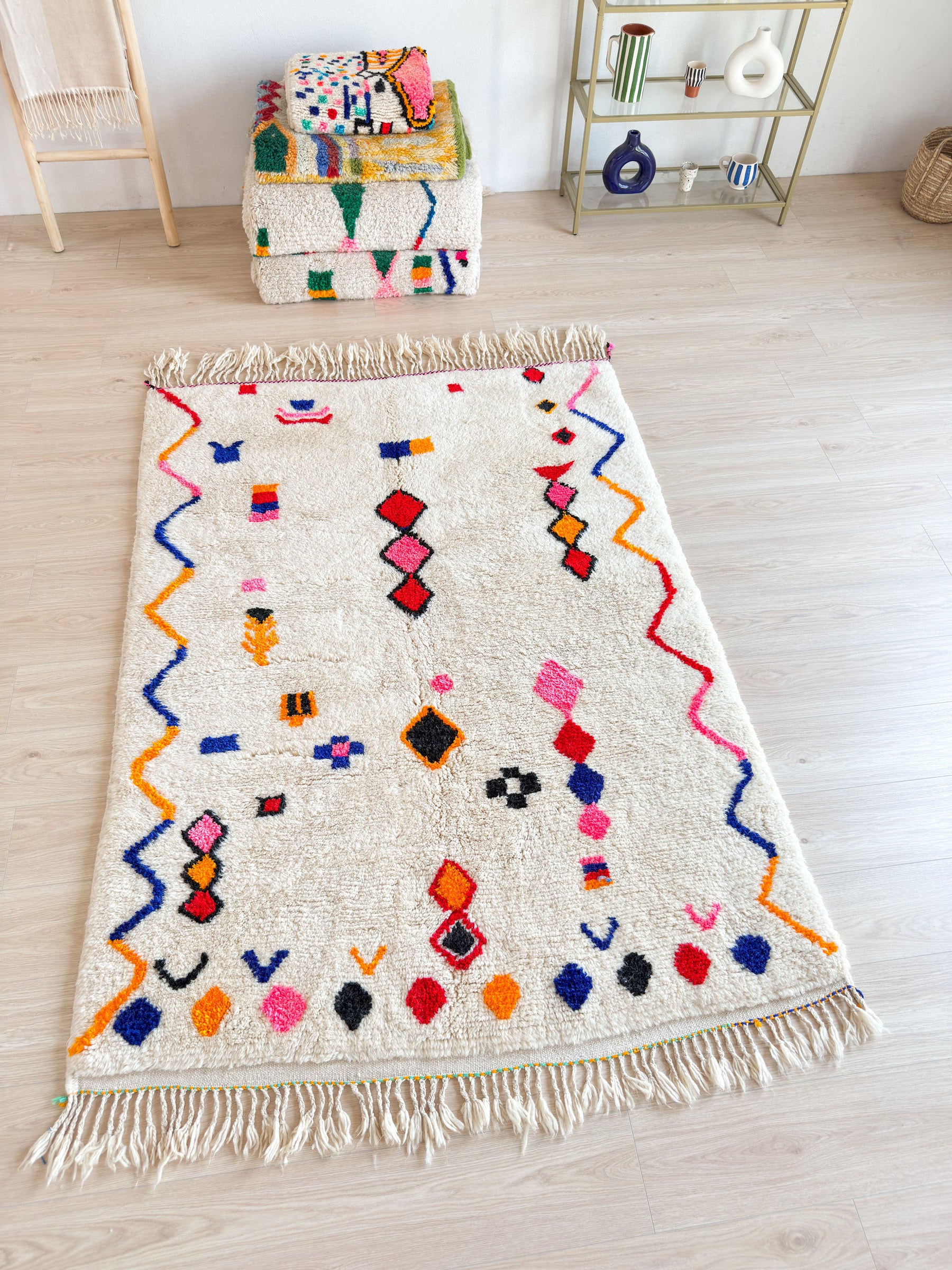 Tapis berbère coloré 149 x 230 cm - n°2217