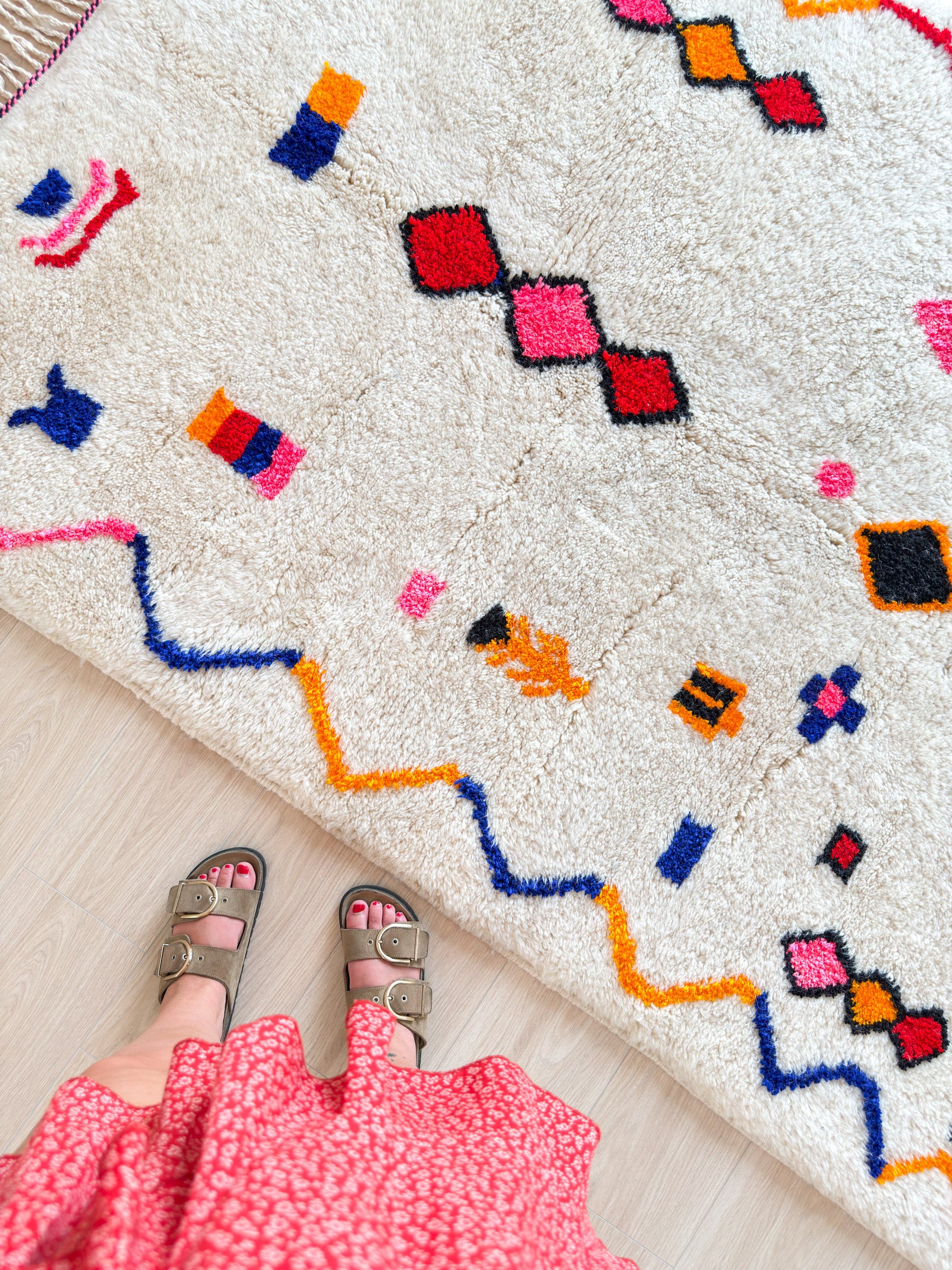 Tapis berbère coloré 149 x 230 cm - n°2217