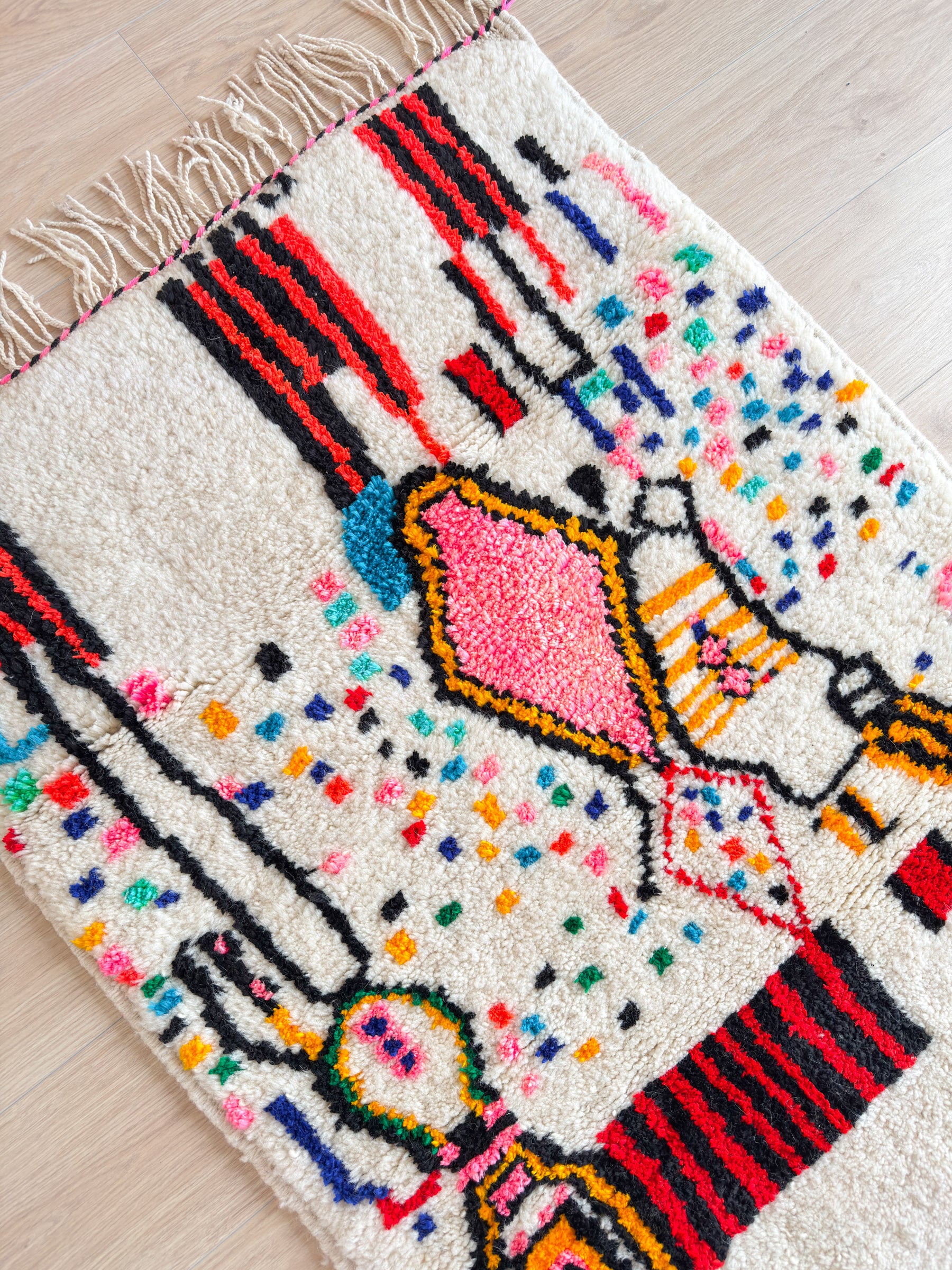 Colorful Berber rug 86 x 145 cm - n°1627