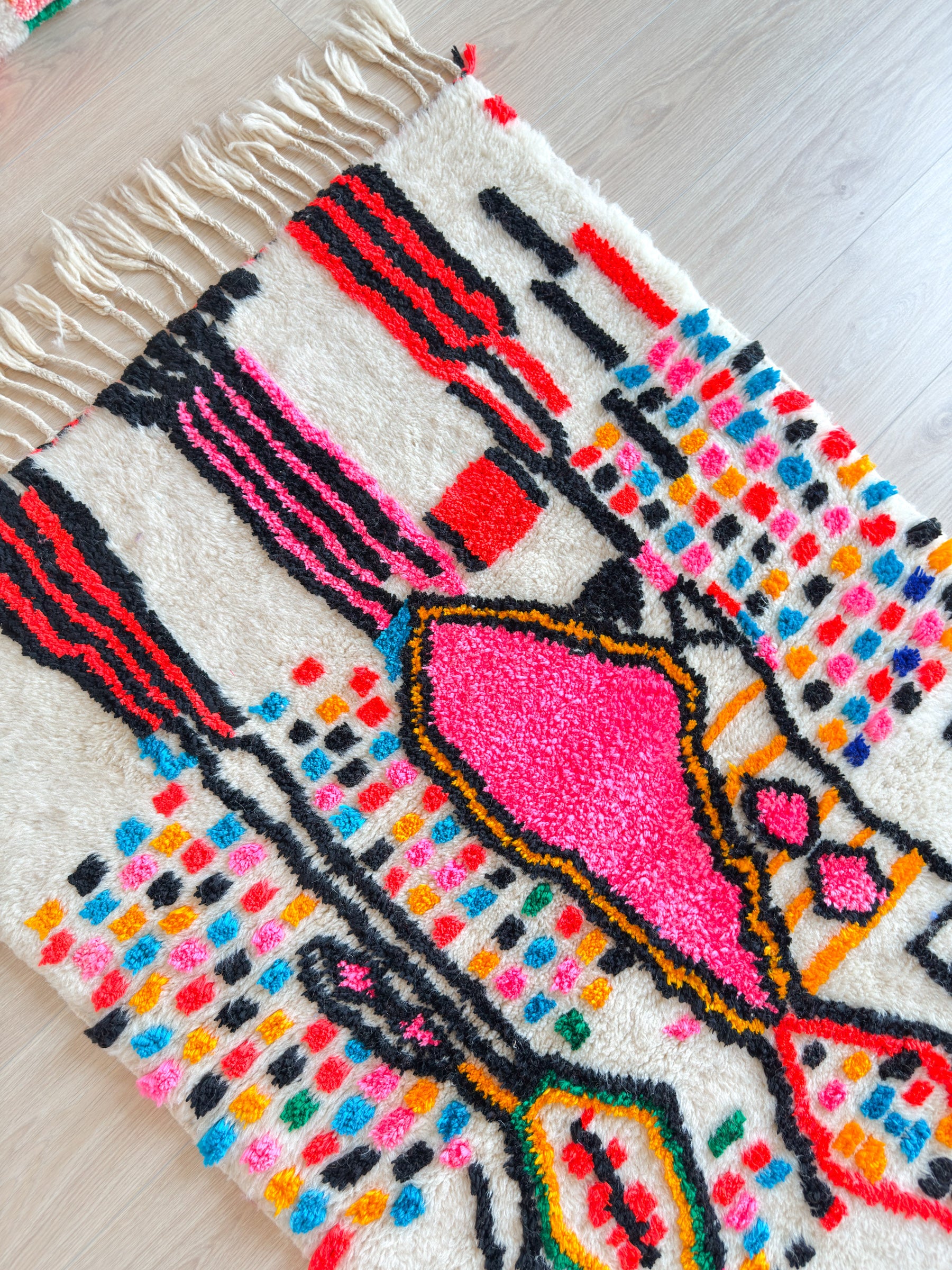 Tapis berbère coloré 107 x 189 cm - n°2209