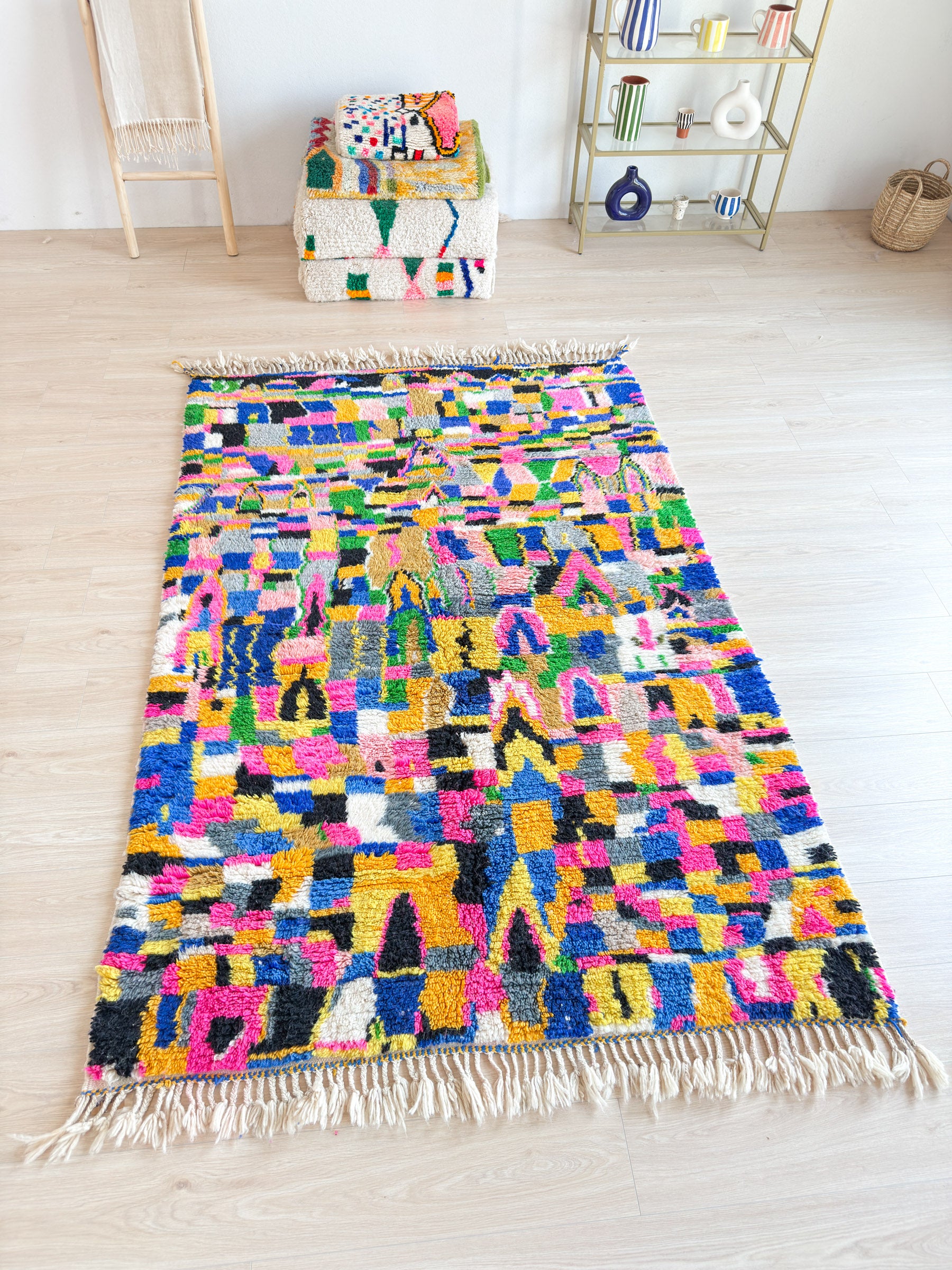 Tapis berbère coloré 161 x 260 cm - n°2248