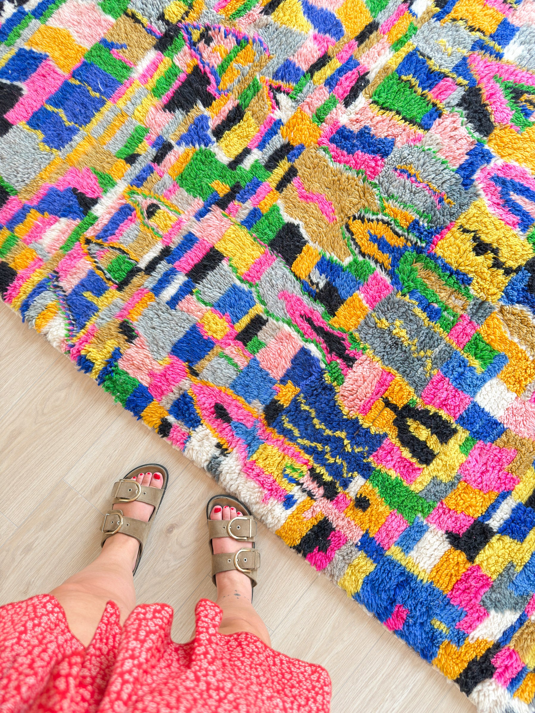 Tapis berbère coloré 161 x 260 cm - n°2248