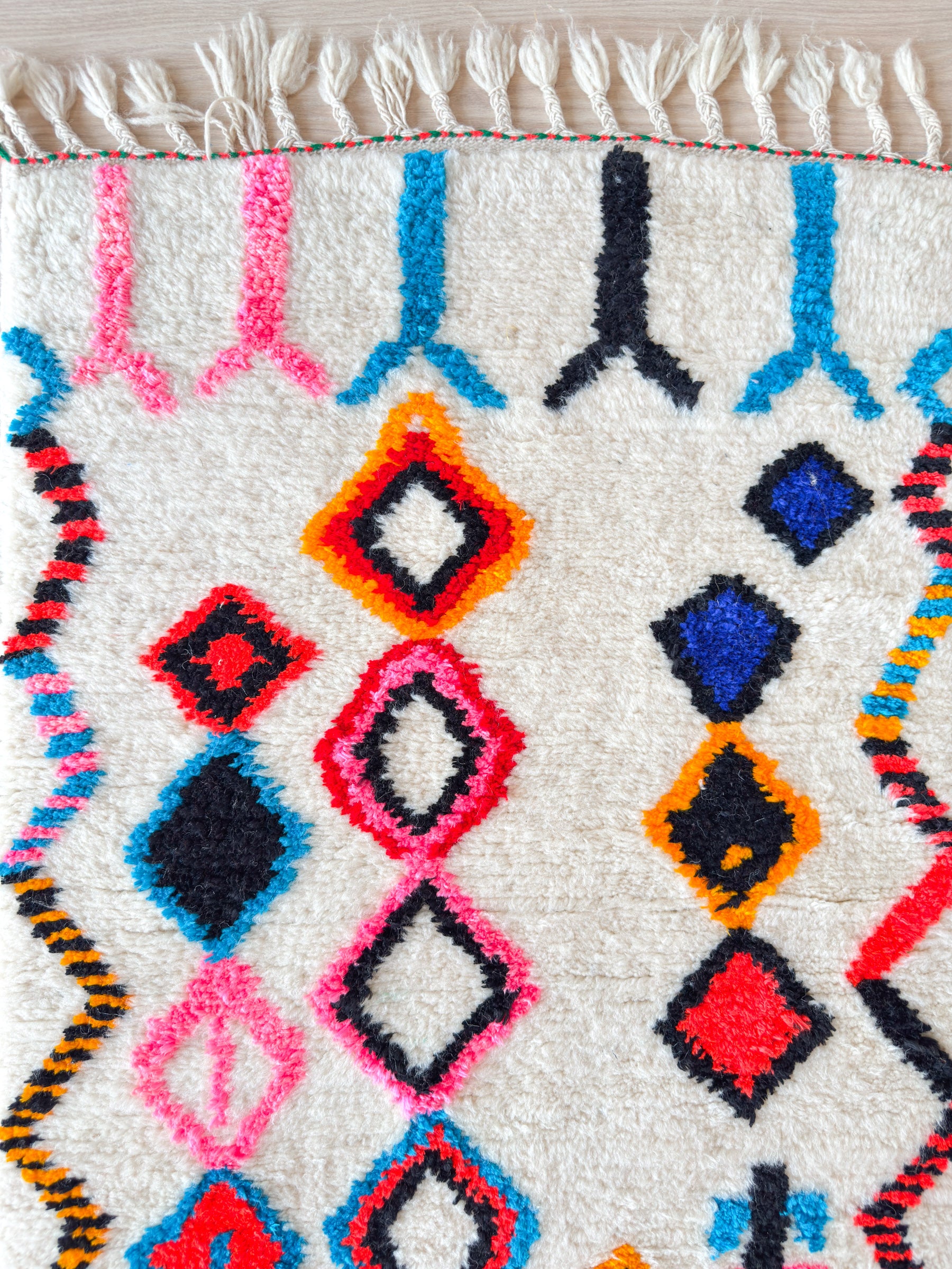 Tapis de couloir berbère coloré 82 x 263 cm - n°2234