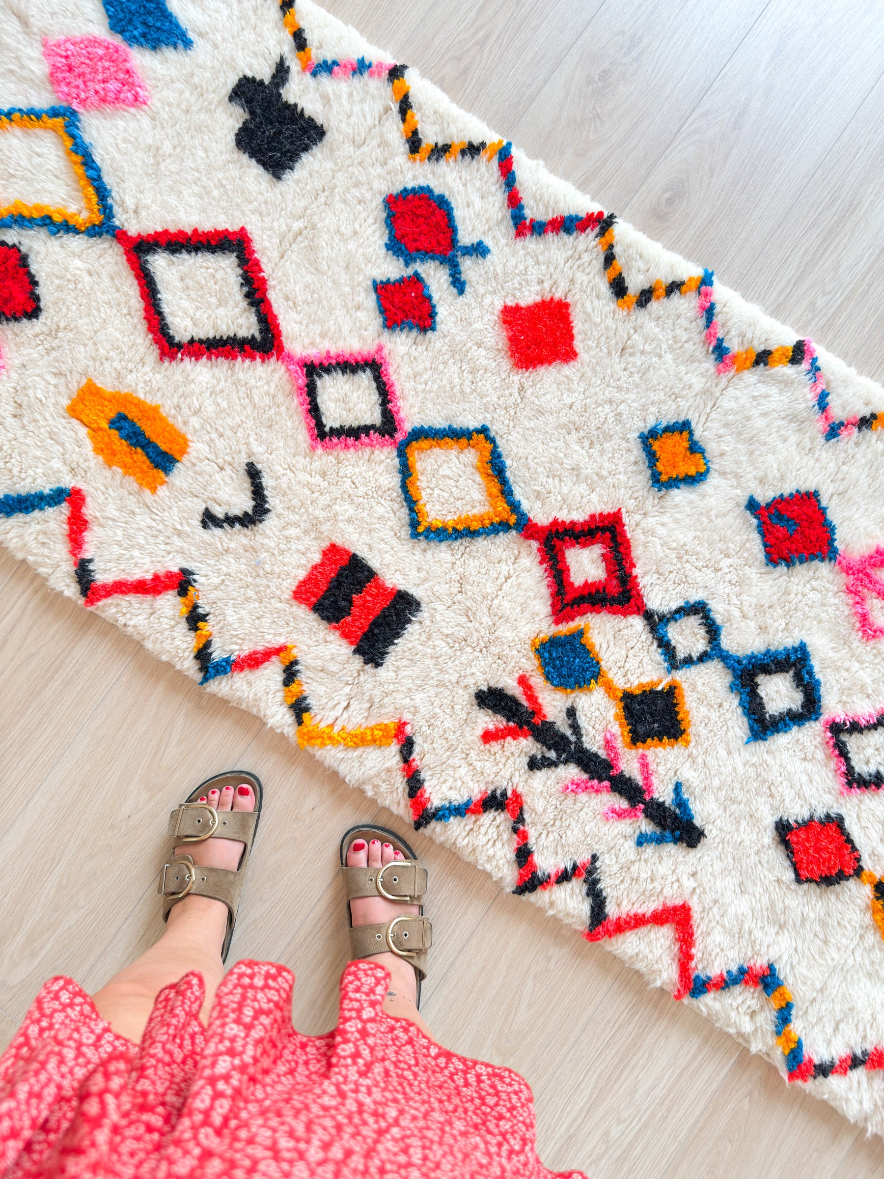 Tapis de couloir berbère coloré 85 x 260 cm - n°1960