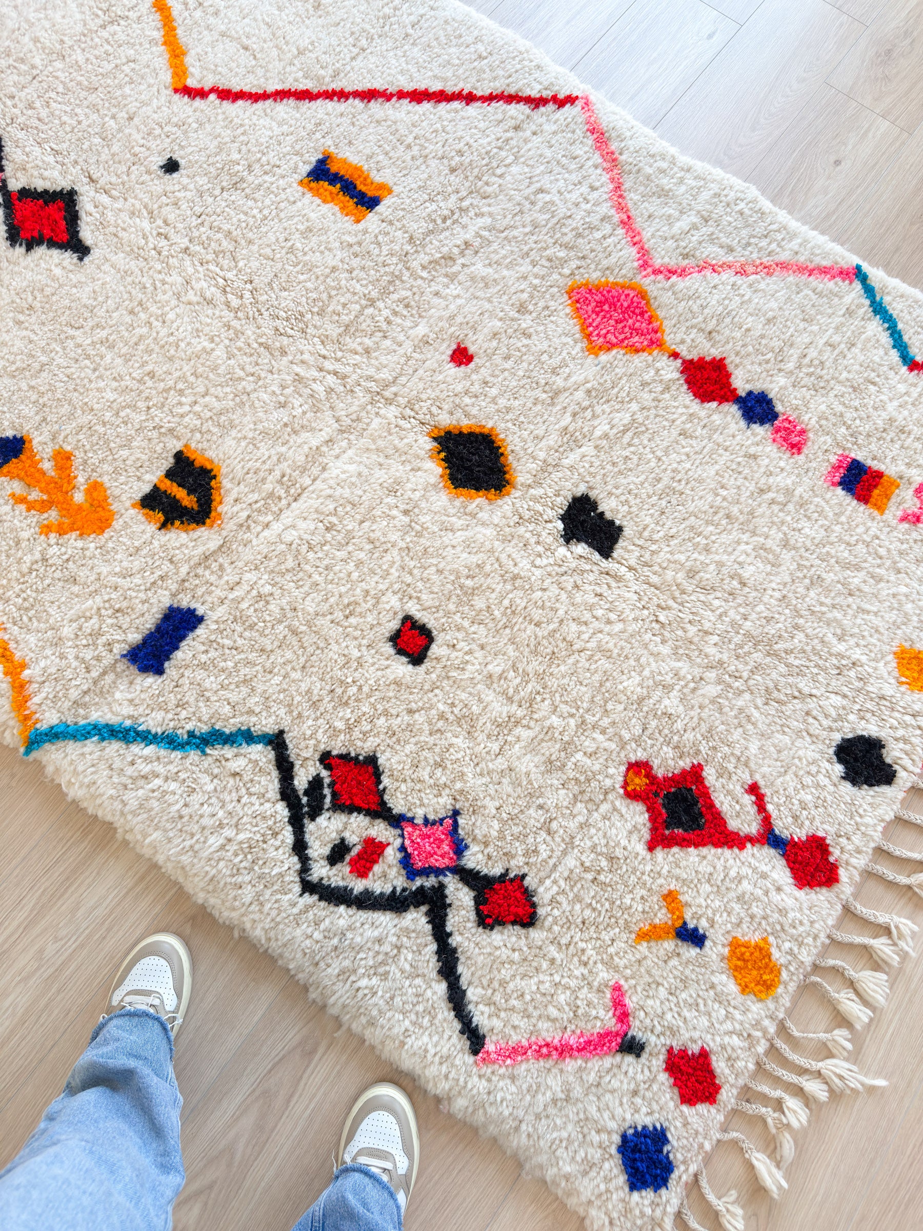 Colorful Berber rug 147 x 287 cm - n°1816