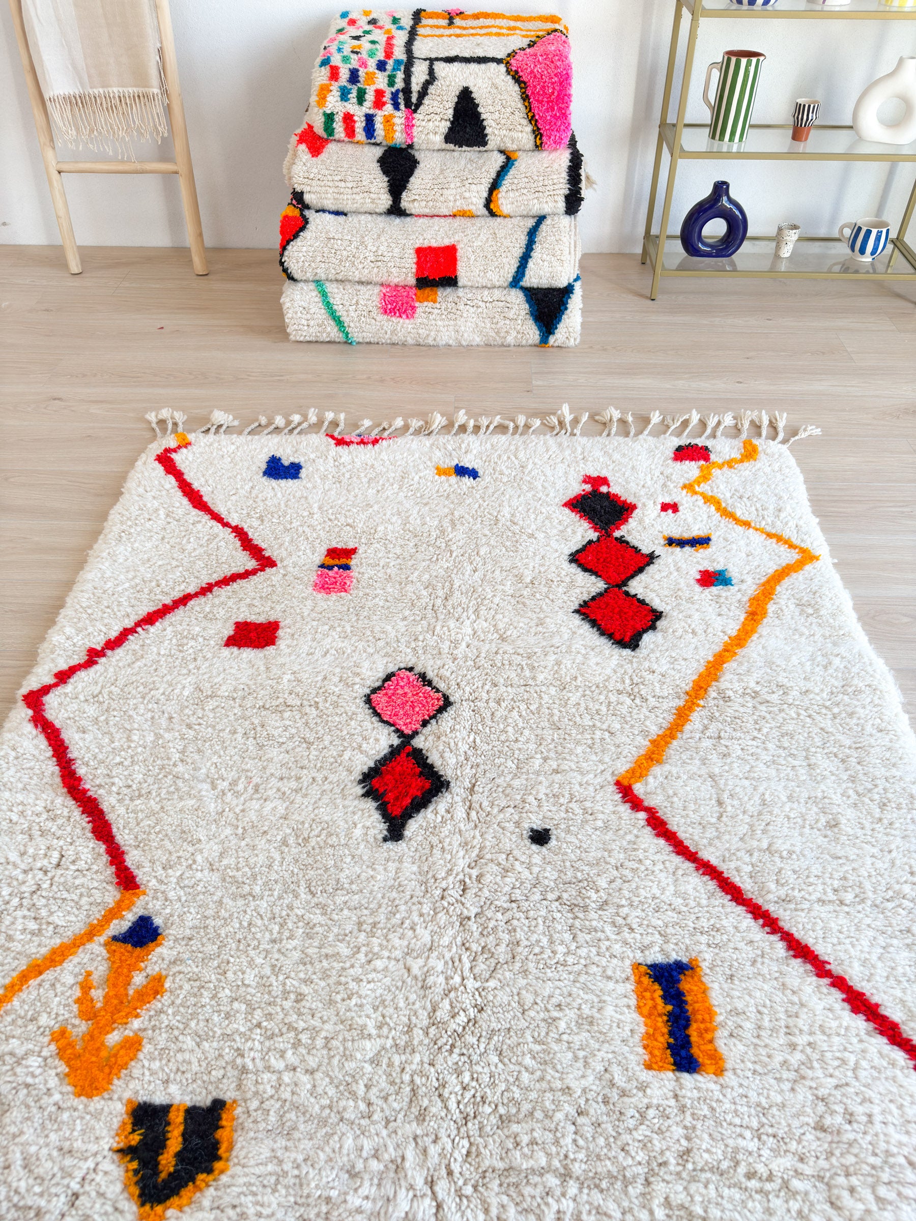 Colorful Berber rug 147 x 287 cm - n°1816