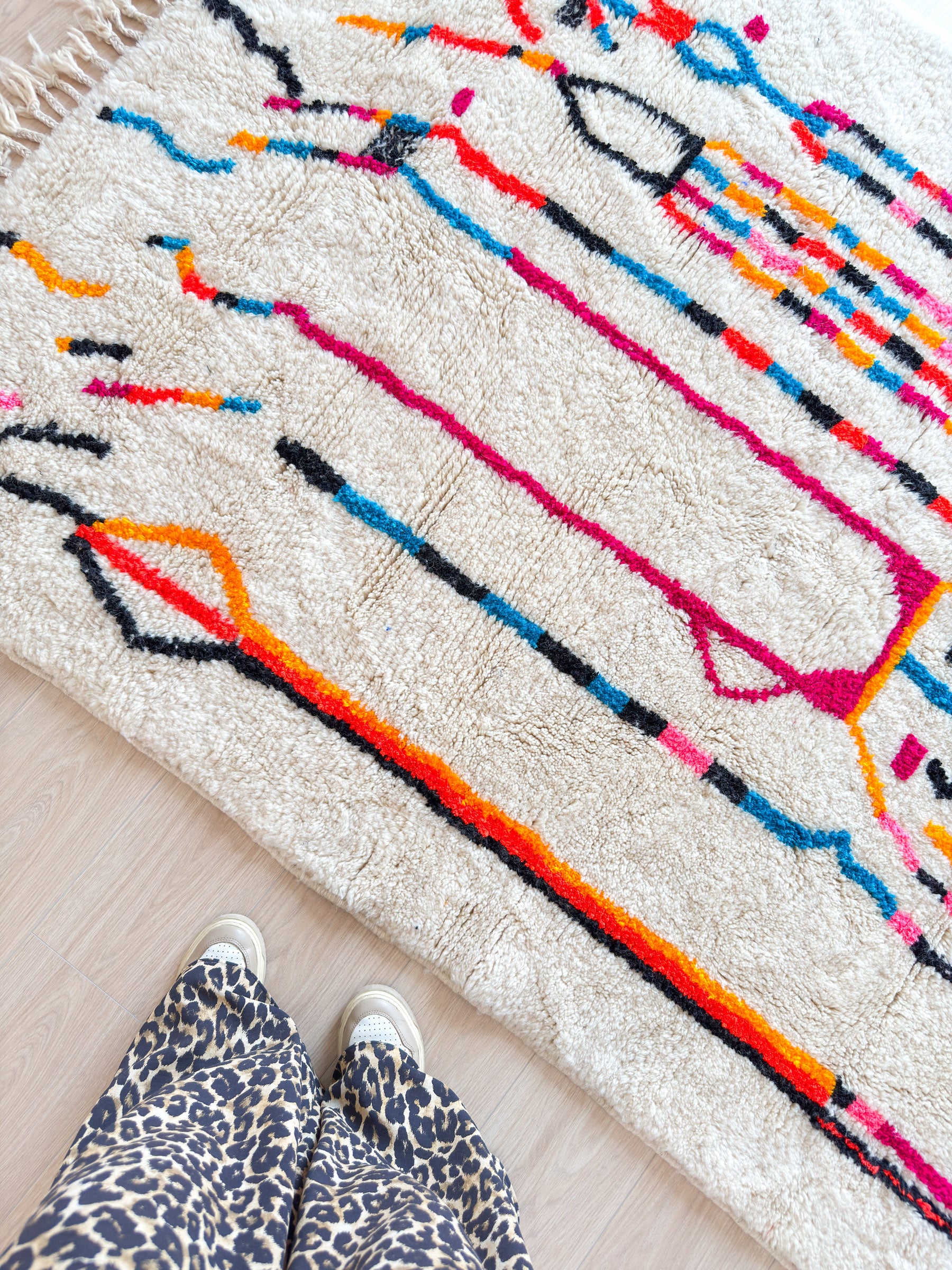 Tapis berbère coloré 153 x 211 cm - n°2259