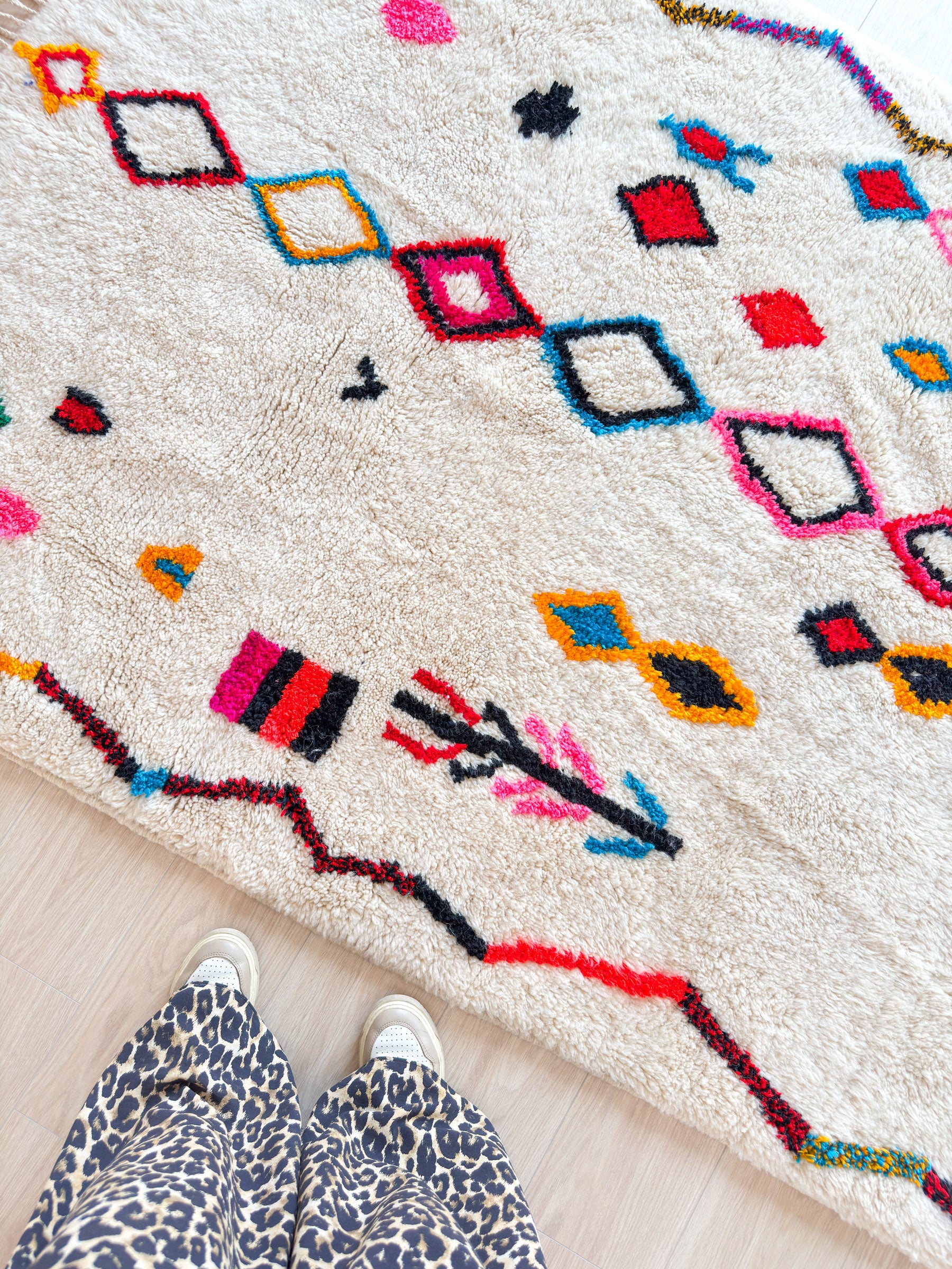 Tapis berbère coloré 152 x 231 cm - n°2262