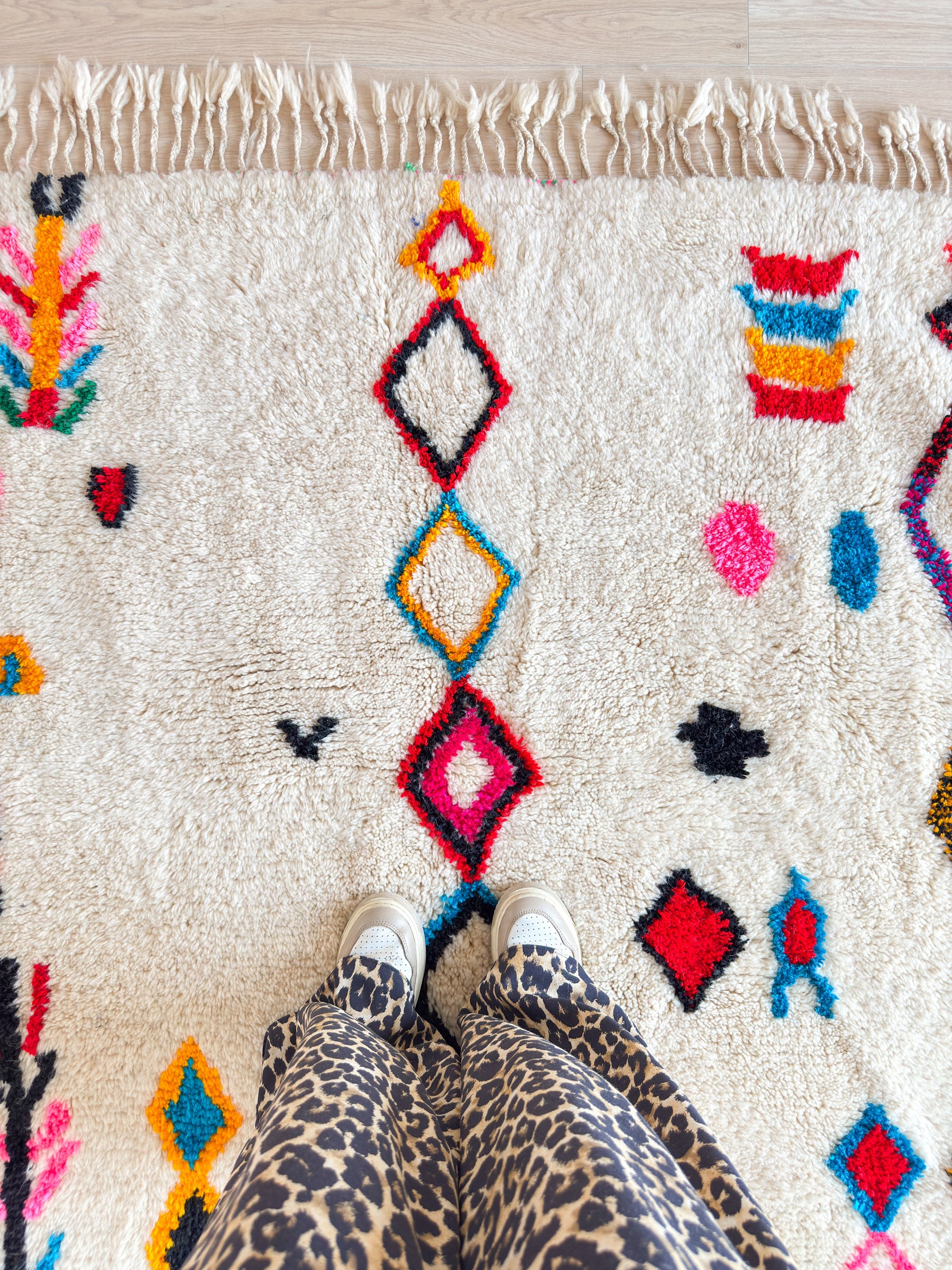 Tapis berbère coloré 152 x 231 cm - n°2262