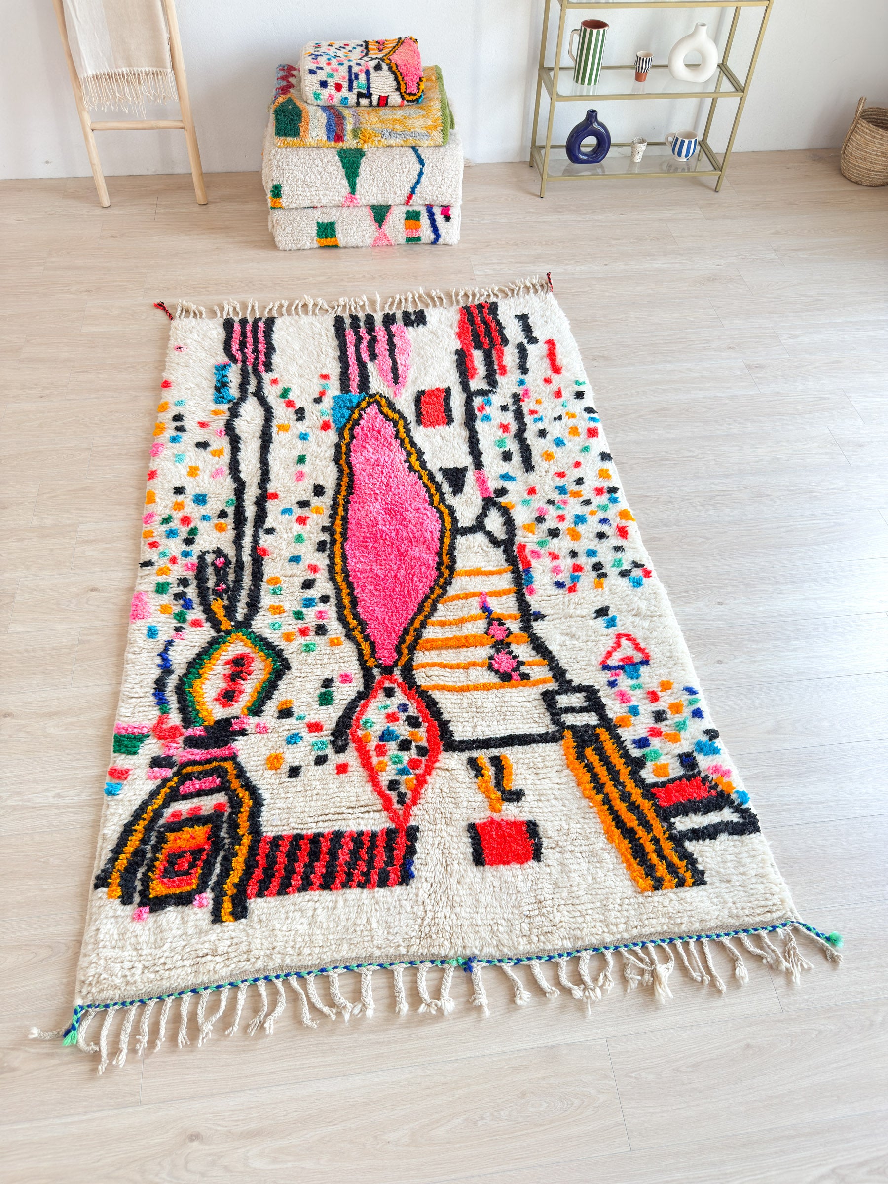 Tapis berbère coloré 147 x 252 cm - n°2251