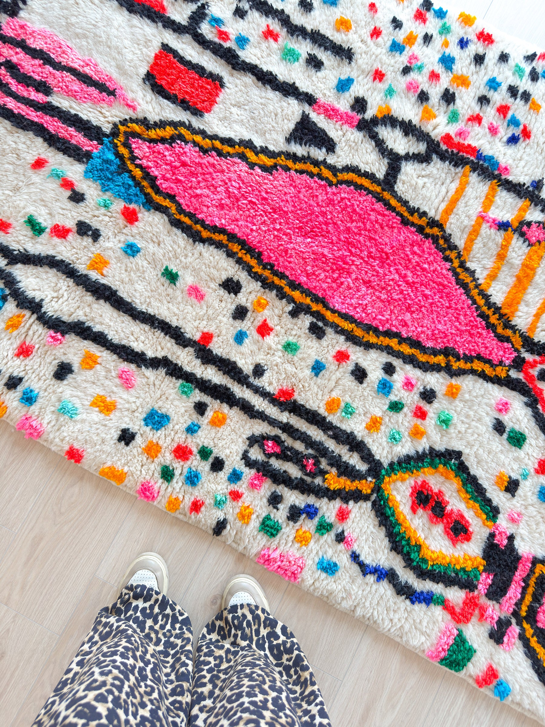 Tapis berbère coloré 147 x 252 cm - n°2251